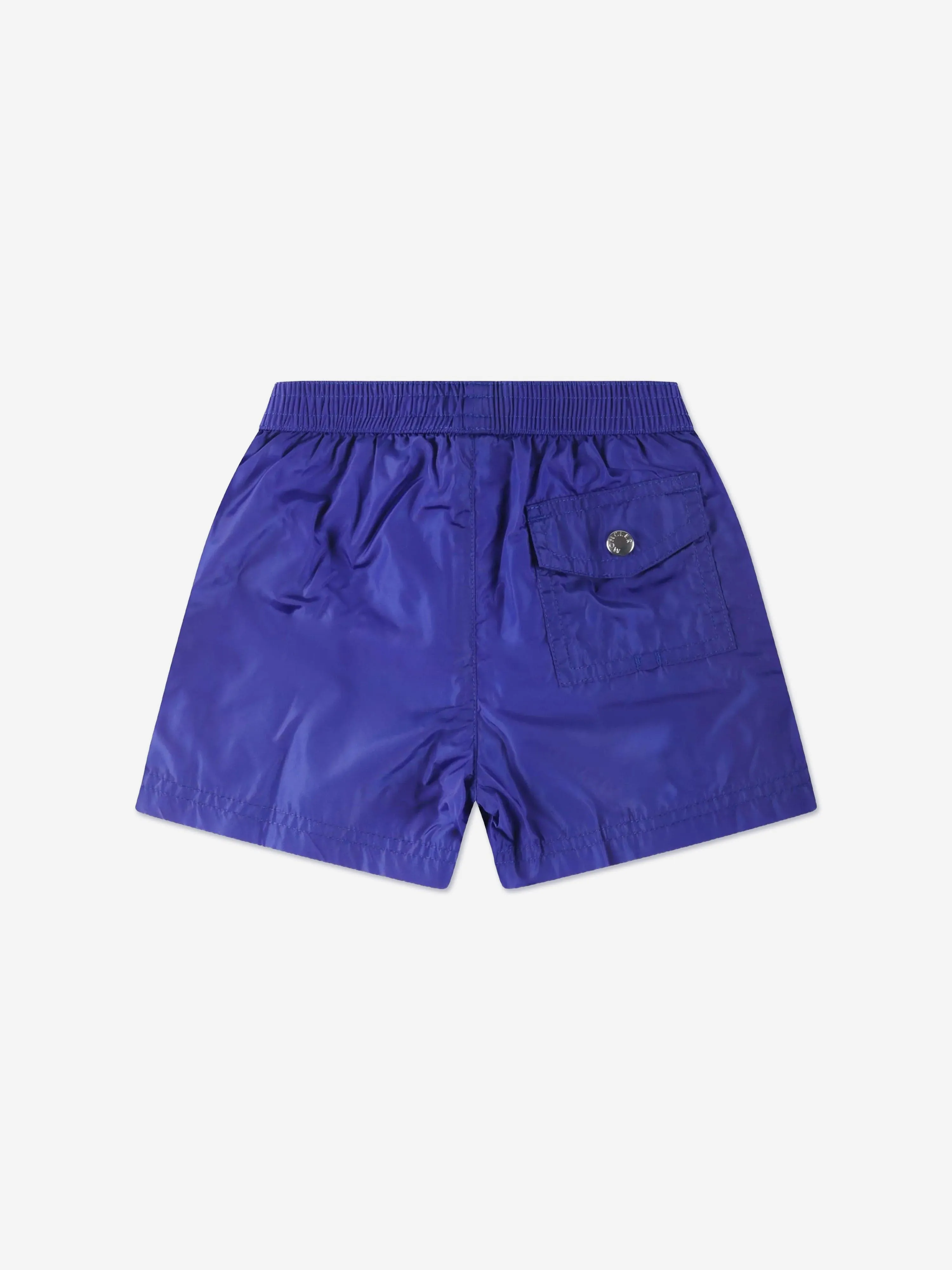 Baby Boys Logo Swim Shorts in Blue