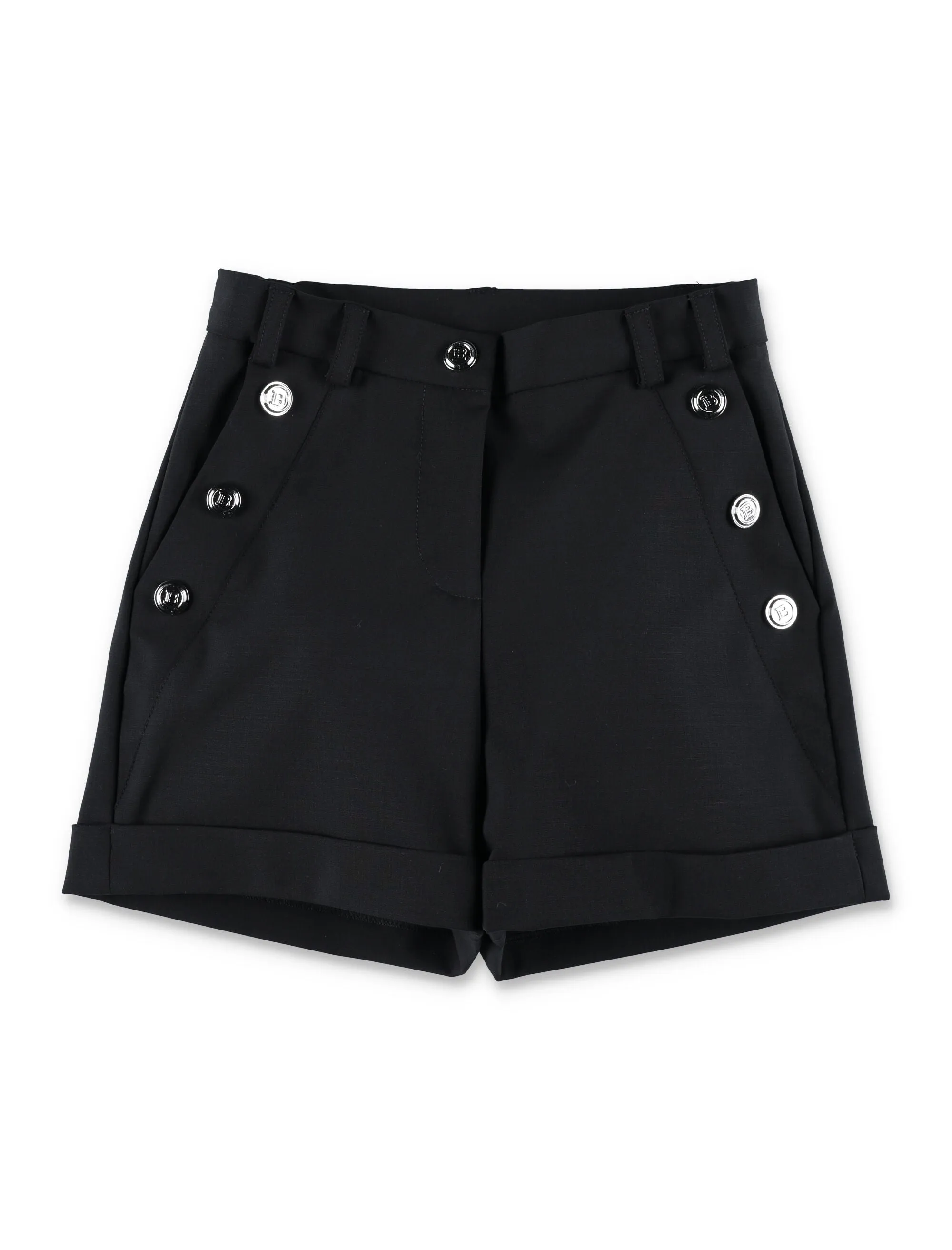 Balmain Kids Buttoned Detailed Tailored Shorts