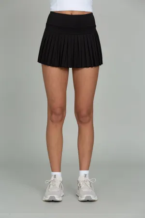 Black Pleated Tennis Skirt
