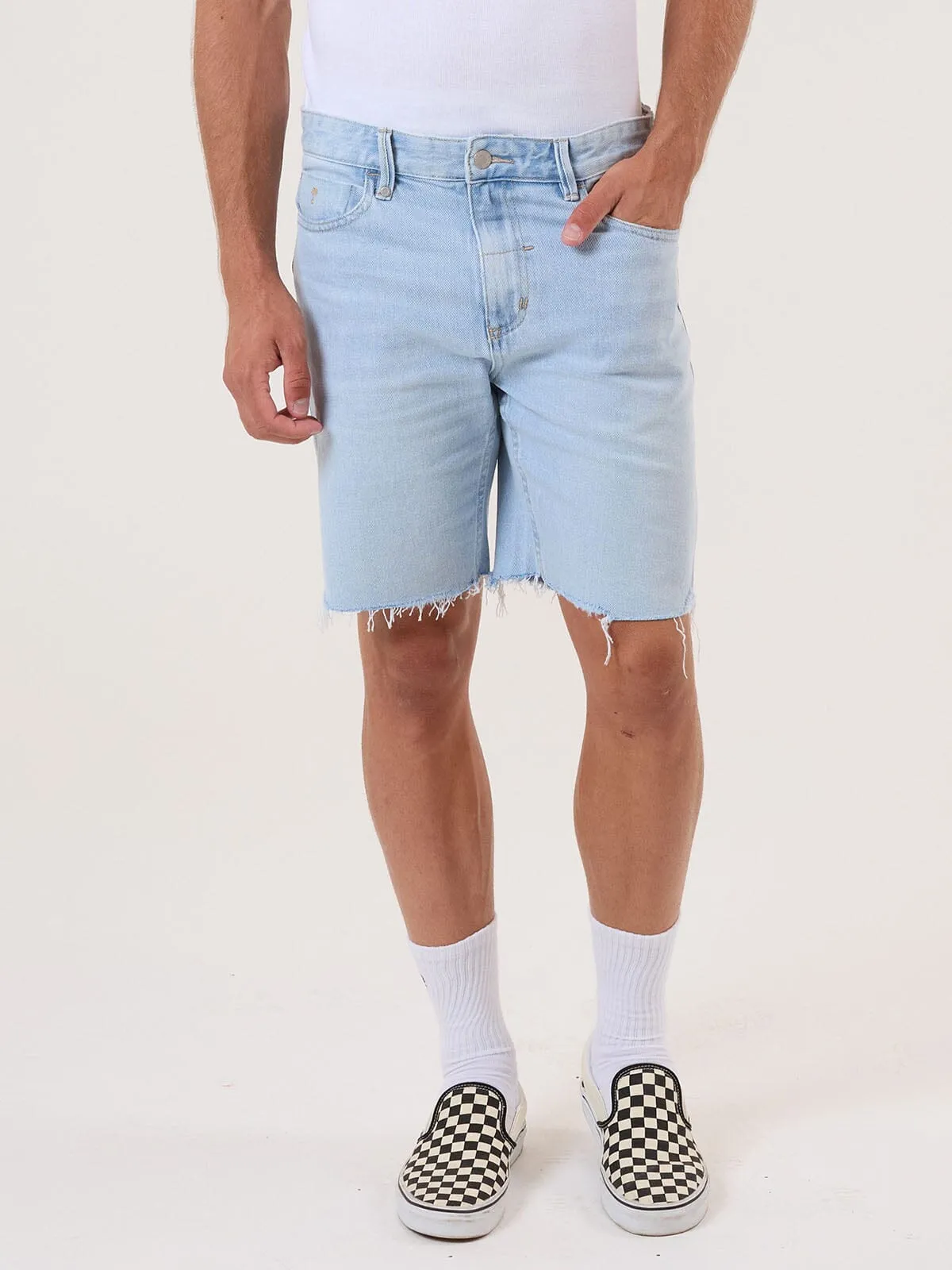 Bones Denim Short - Light Ash Blue