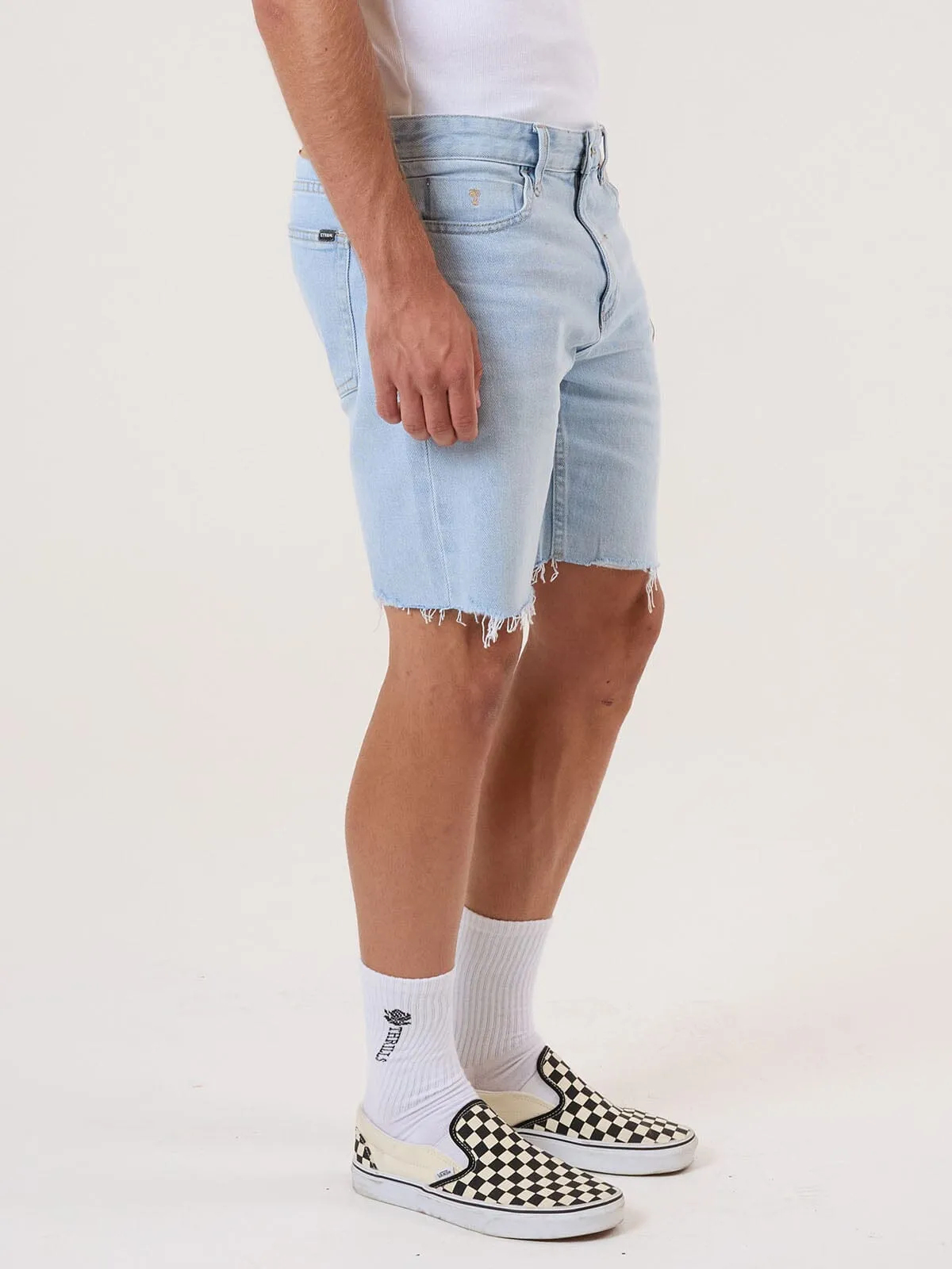 Bones Denim Short - Light Ash Blue
