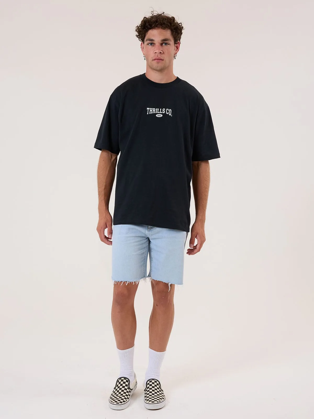 Bones Denim Short - Light Ash Blue