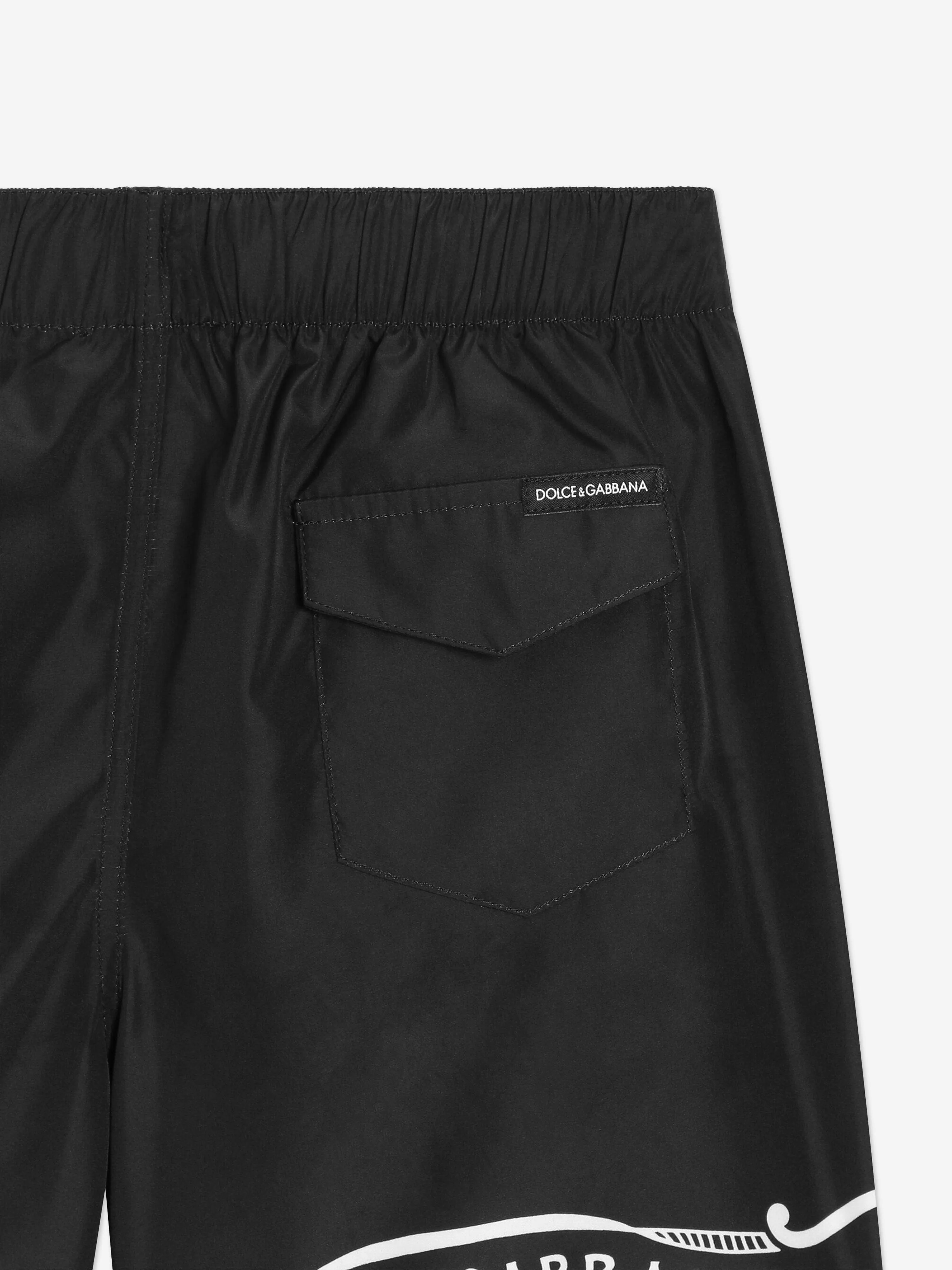 Boys Bandana Print Swim Shorts in Black