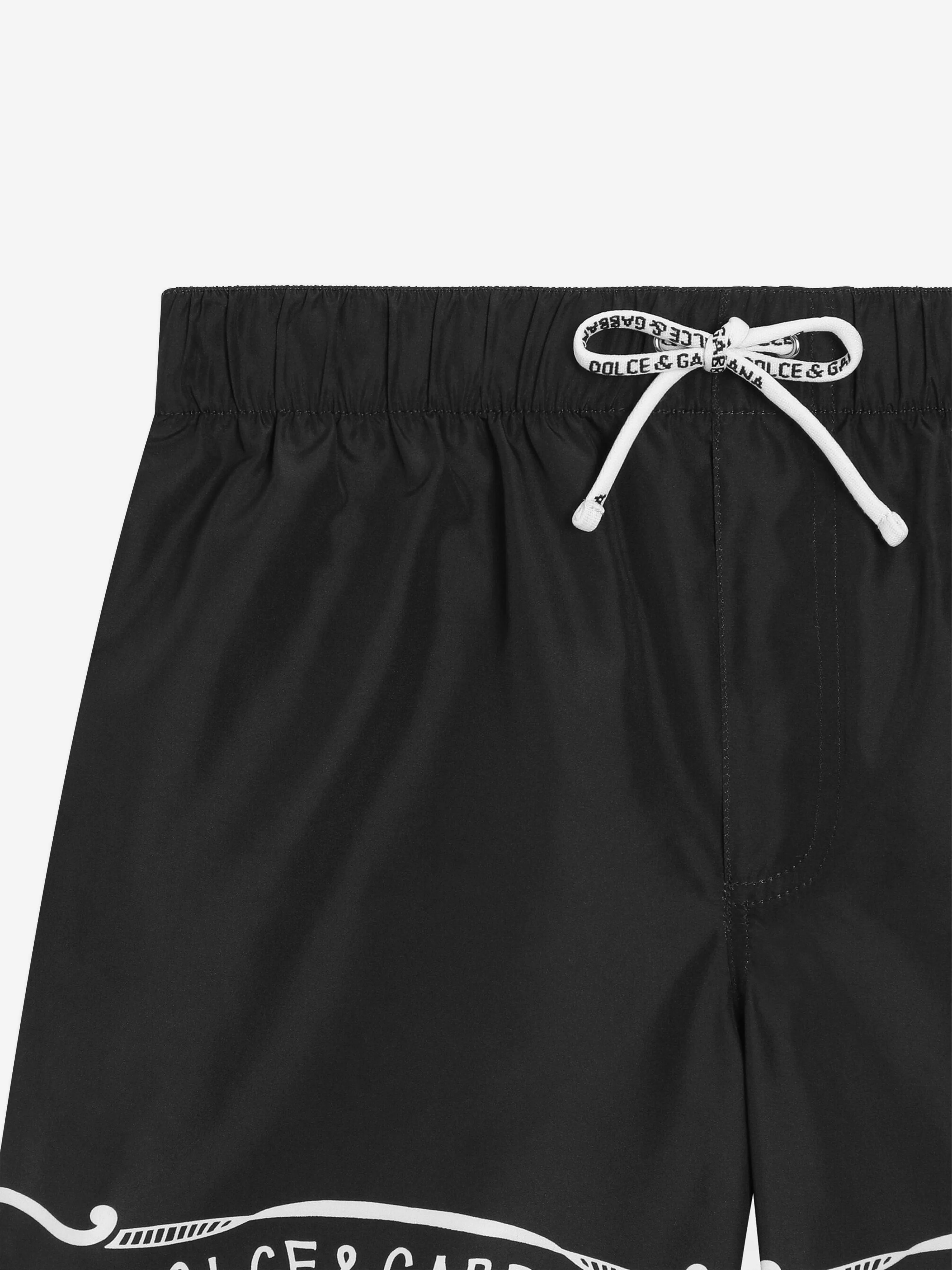 Boys Bandana Print Swim Shorts in Black