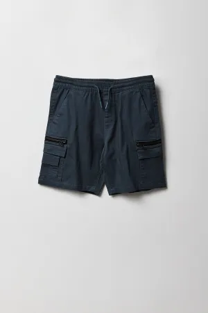 Boys Cargo Zipper Pocket Short