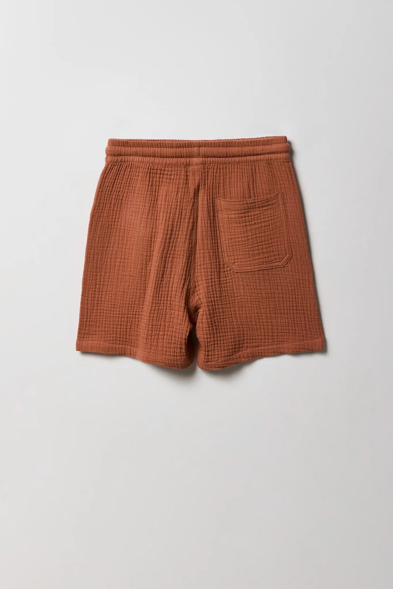 Boys Gauze Drawstring Short