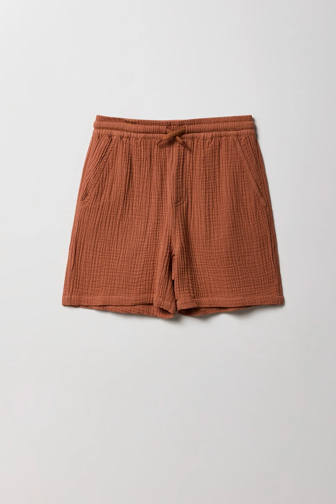 Boys Gauze Drawstring Short
