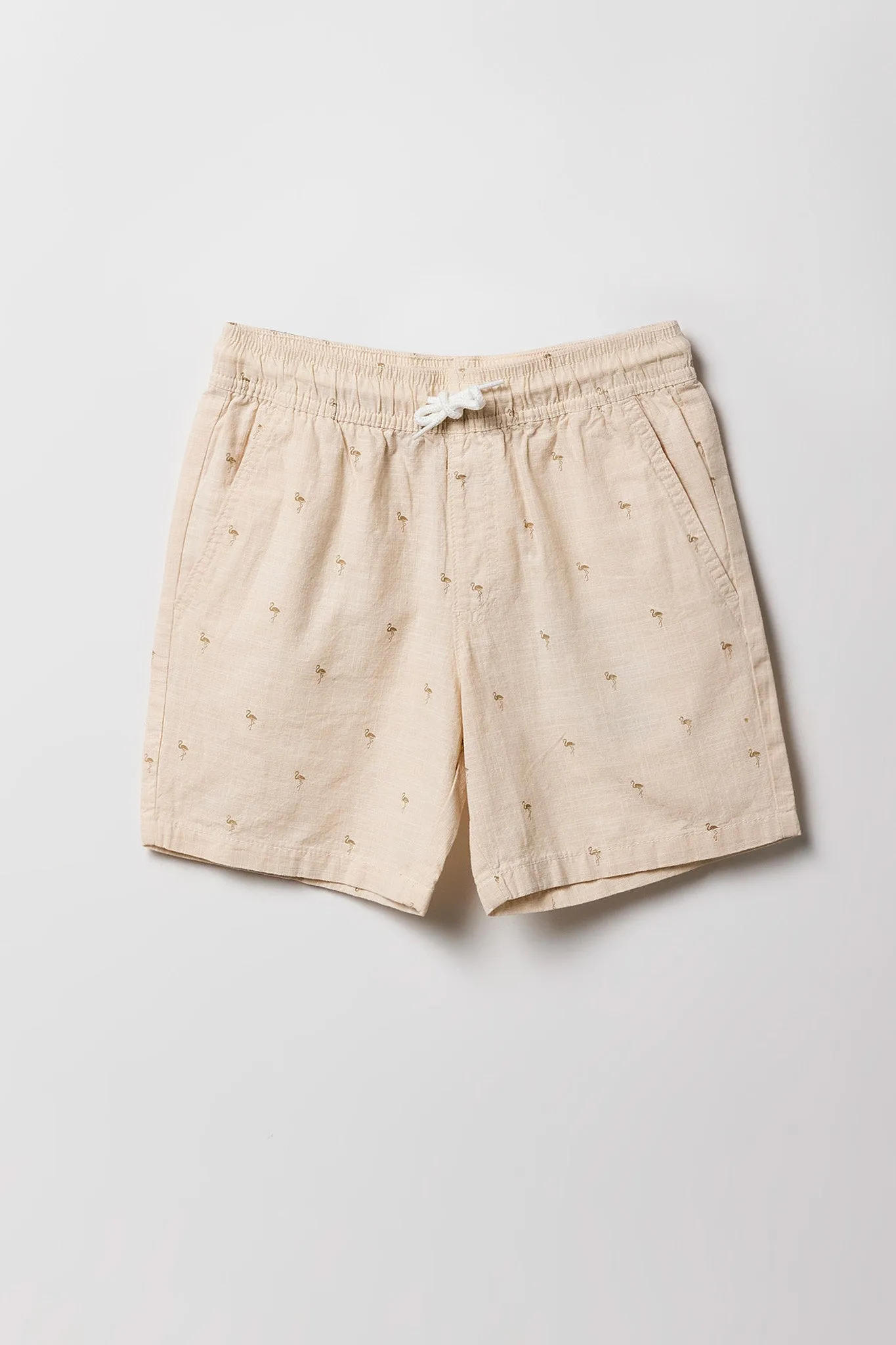 Boys Summer Print Drawstring Short