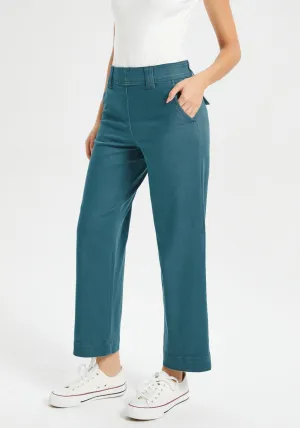 Burton Twill Crop Chino | Wide (Dark Ocean)