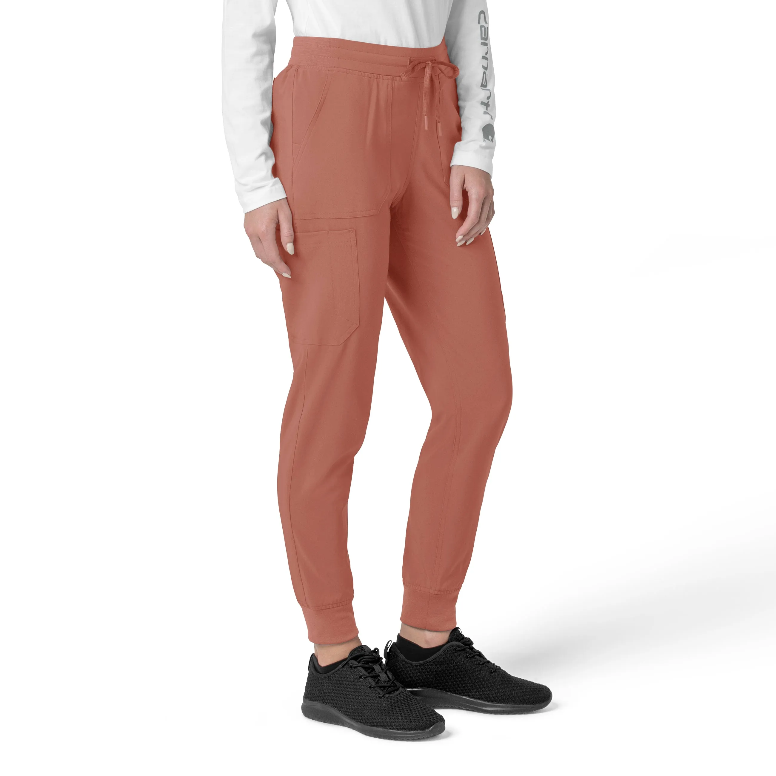 Carhartt Force Cross-Flex Women's Cargo Jogger Scrub Pant - Wildrose