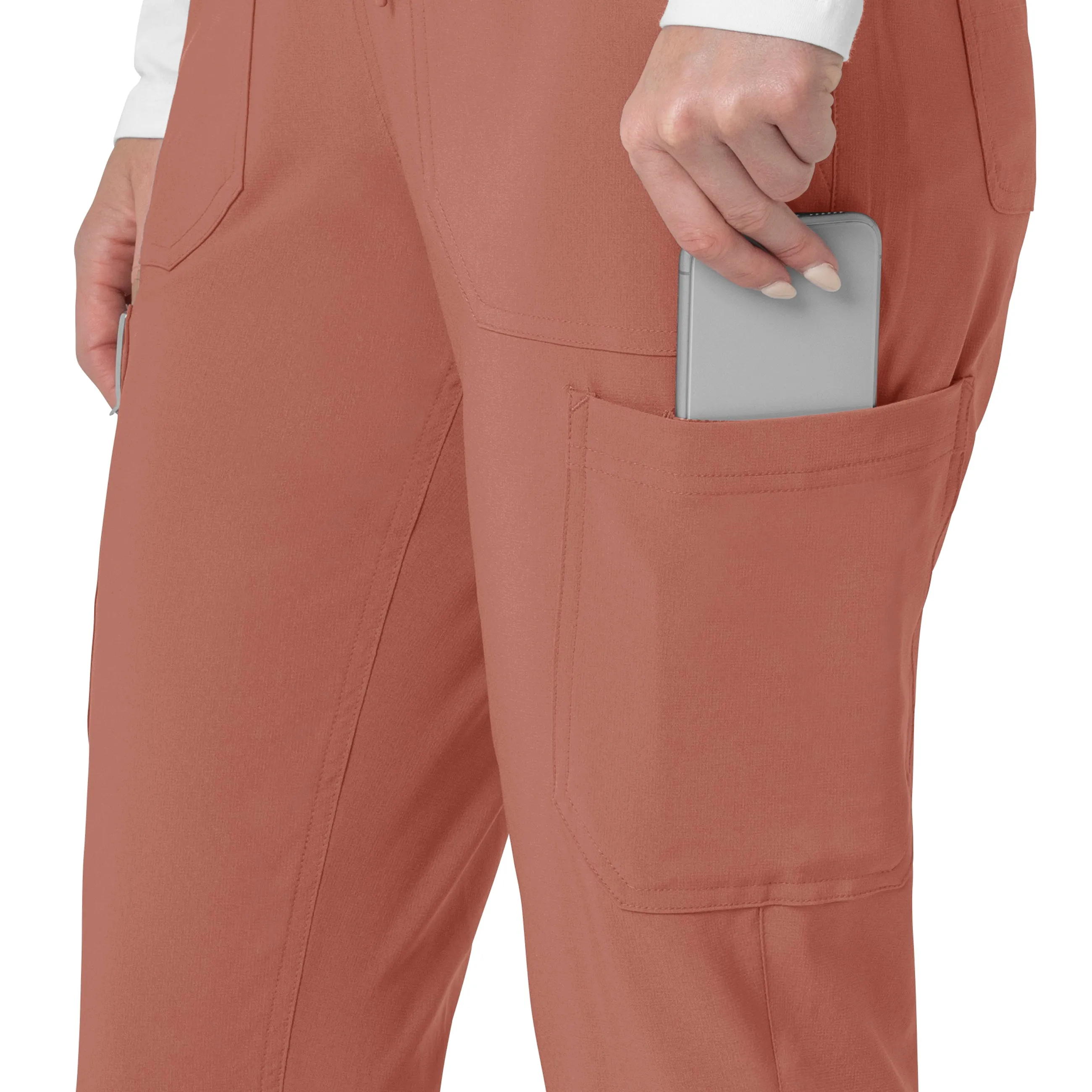 Carhartt Force Cross-Flex Women's Cargo Jogger Scrub Pant - Wildrose