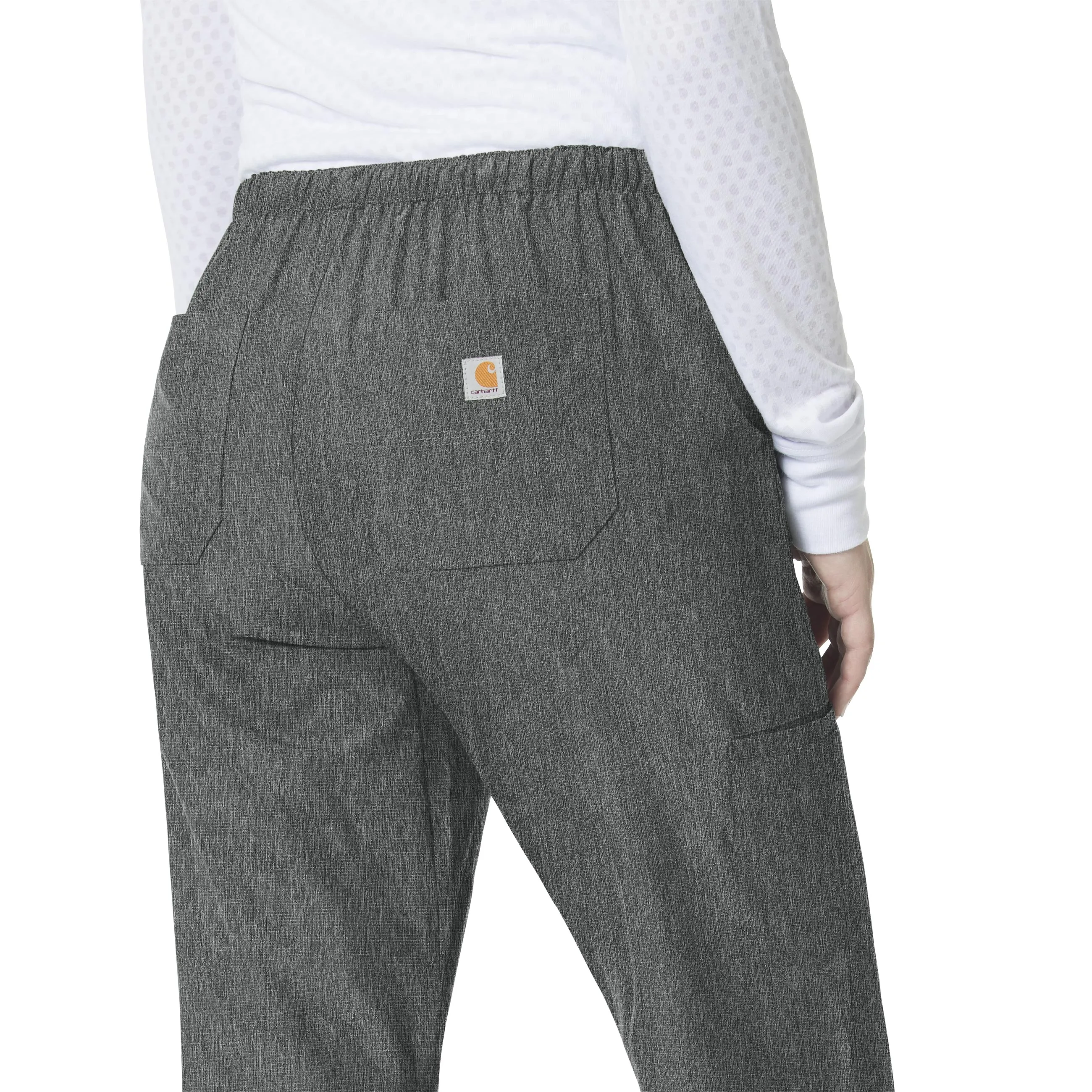 Carhartt Force Liberty Women's Flat Front Straight Leg Scrub Pant - Charcoal Heather