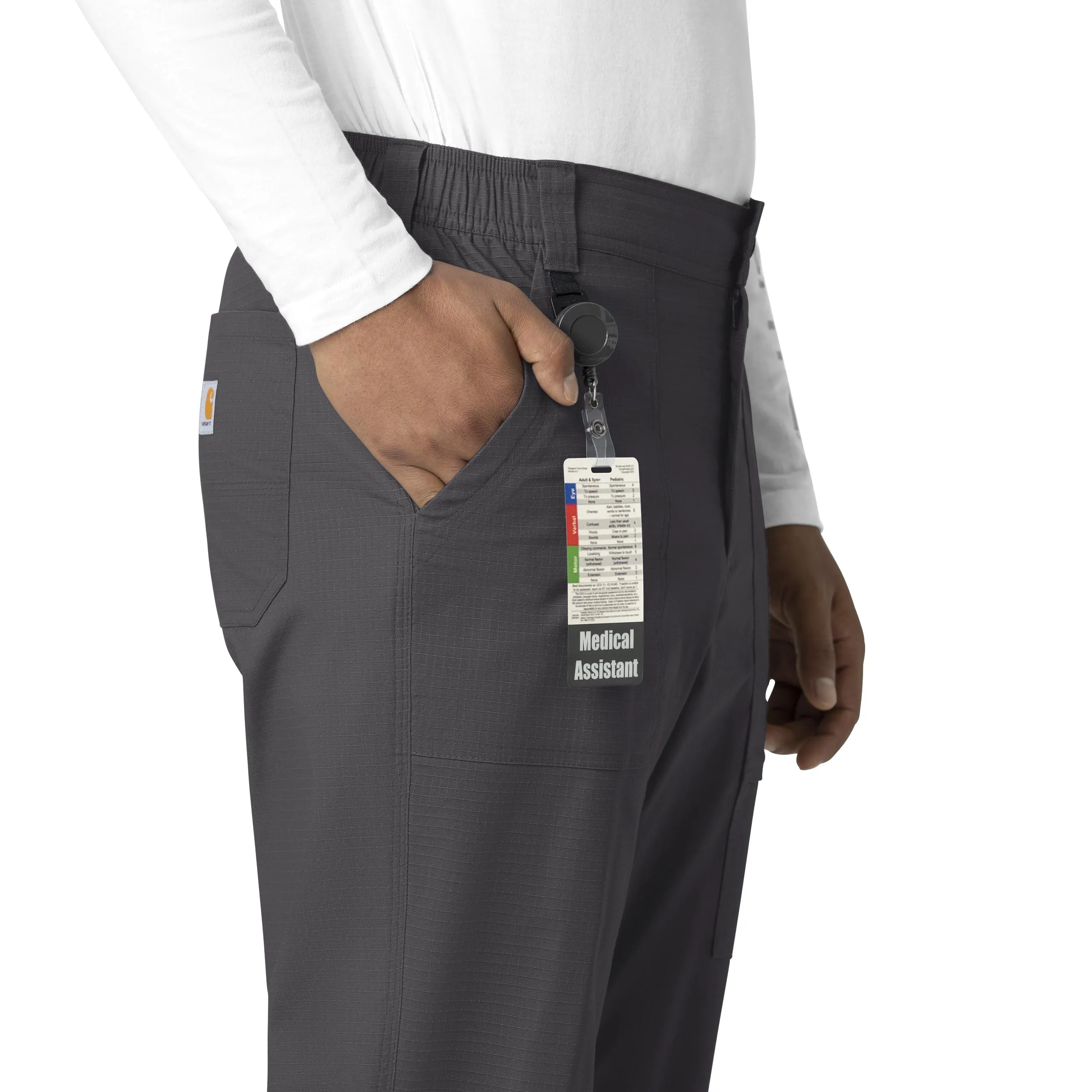 Carhartt Rugged Flex Ripstop Men's Straight Leg Scrub Pant - Dark Pewter