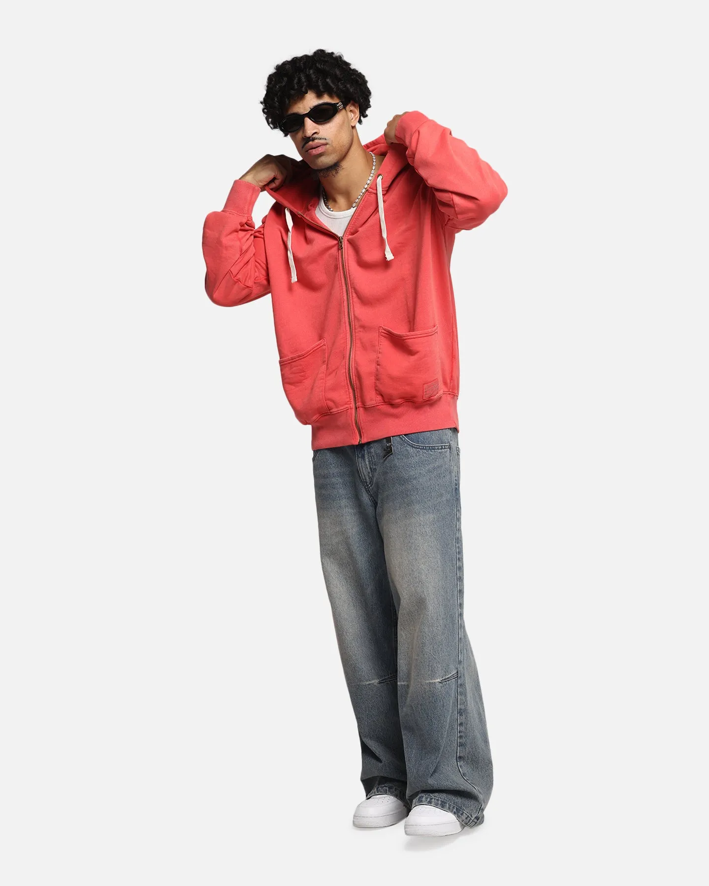 Champion Time Capsule Full Zip-Through Hoodie Red