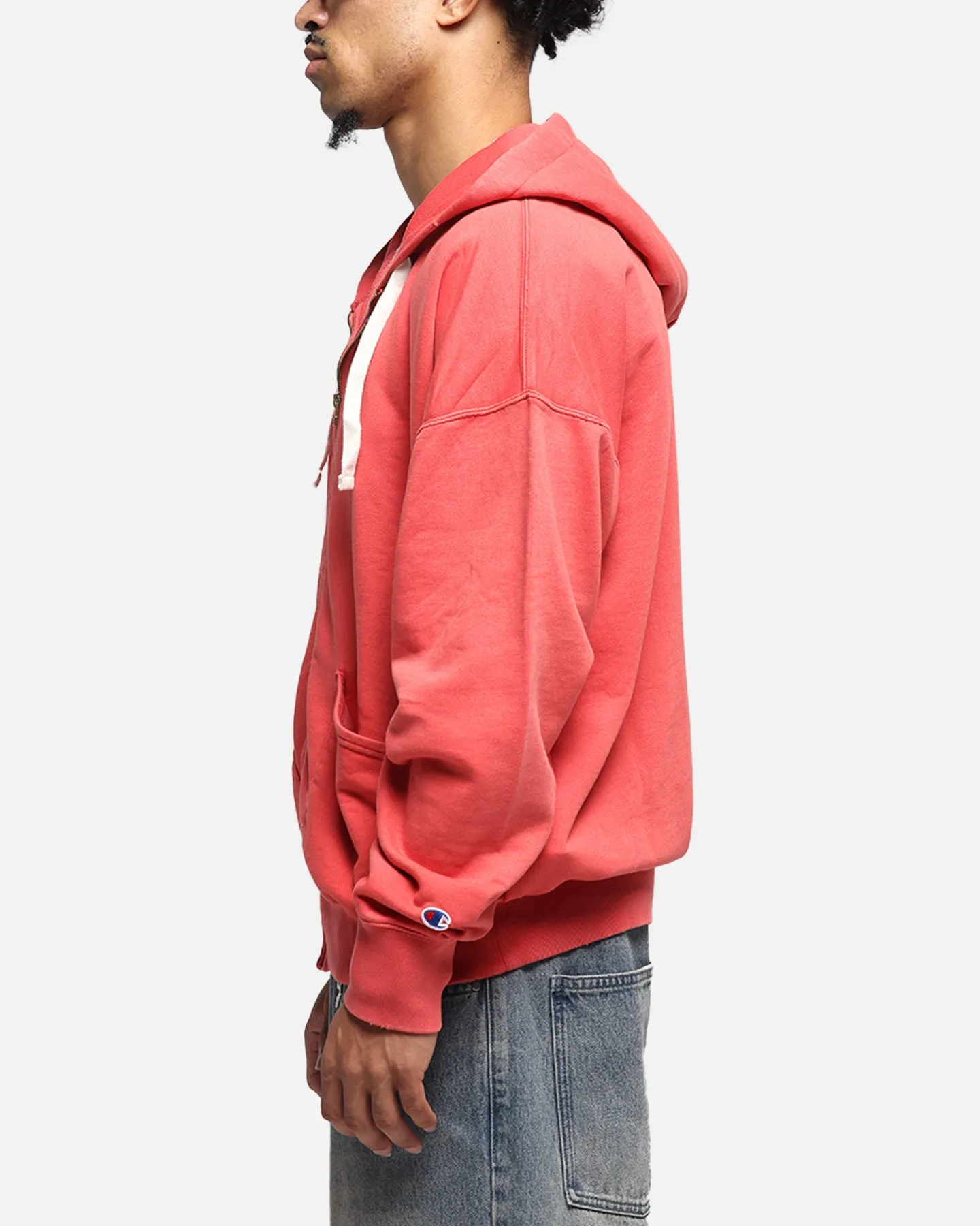 Champion Time Capsule Full Zip-Through Hoodie Red
