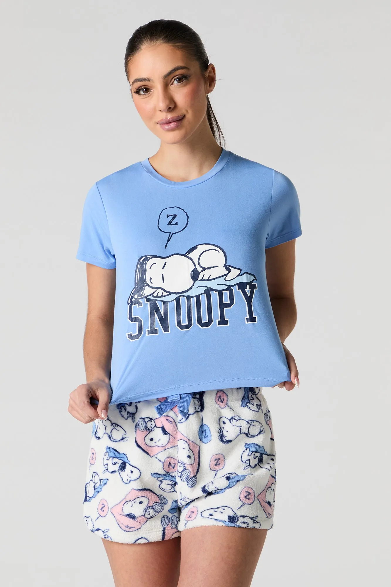 Character Graphic Plush 2 Piece Pajama Set