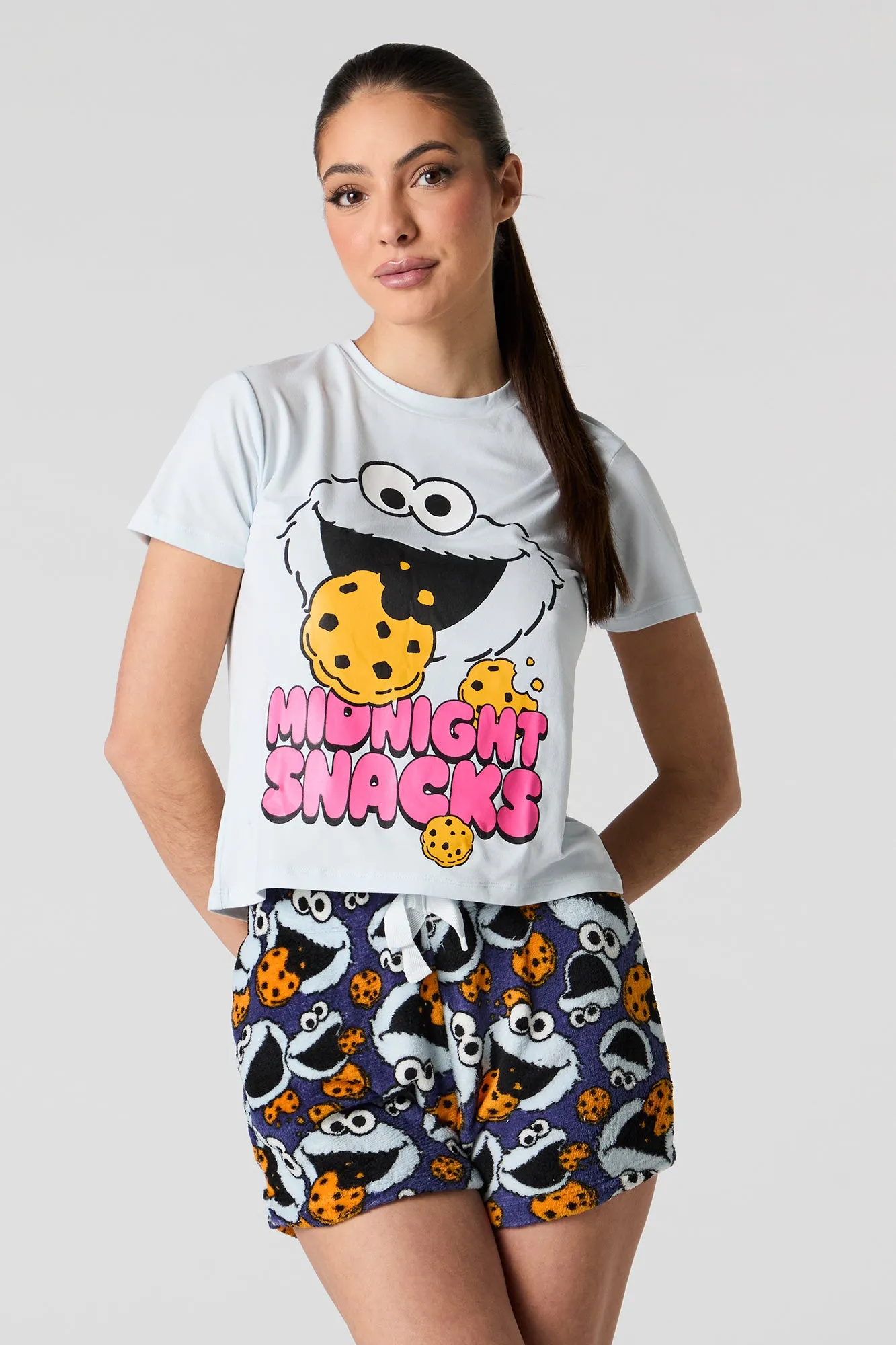 Character Graphic Plush 2 Piece Pajama Set