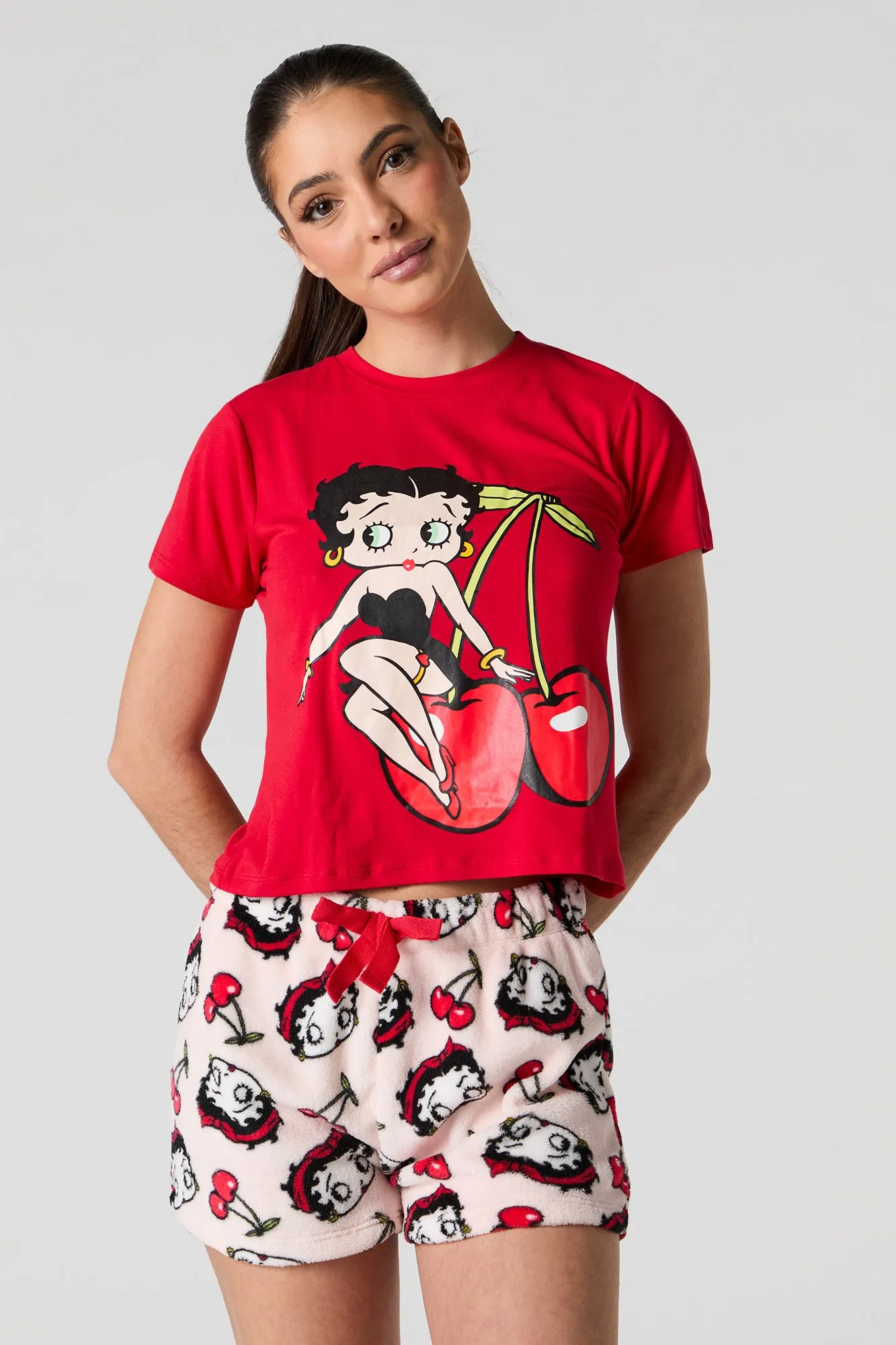 Character Graphic Plush 2 Piece Pajama Set