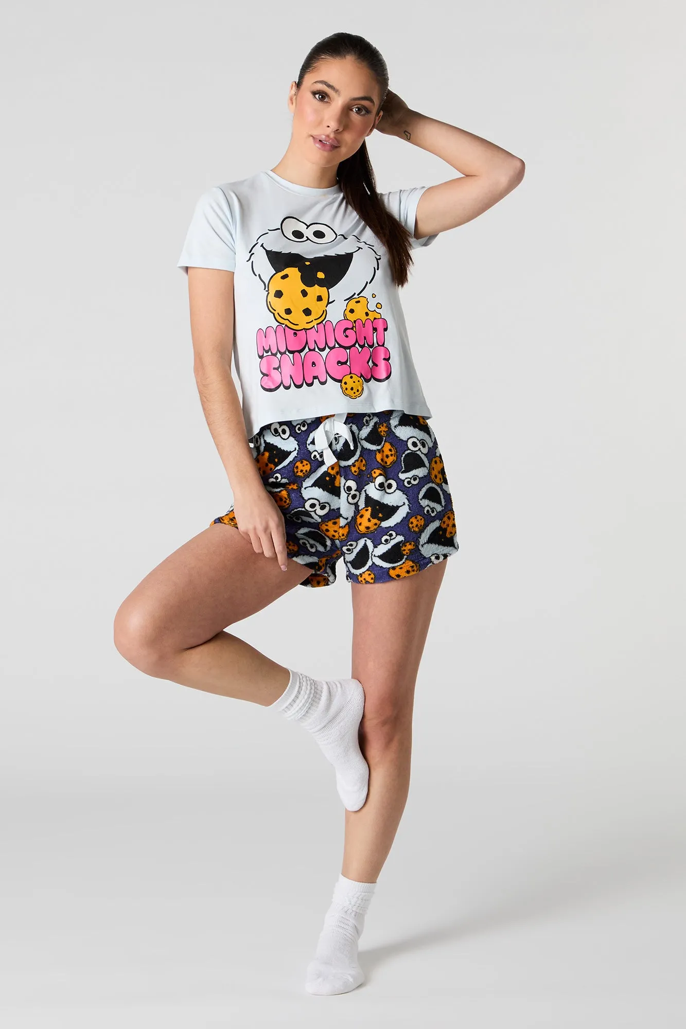 Character Graphic Plush 2 Piece Pajama Set