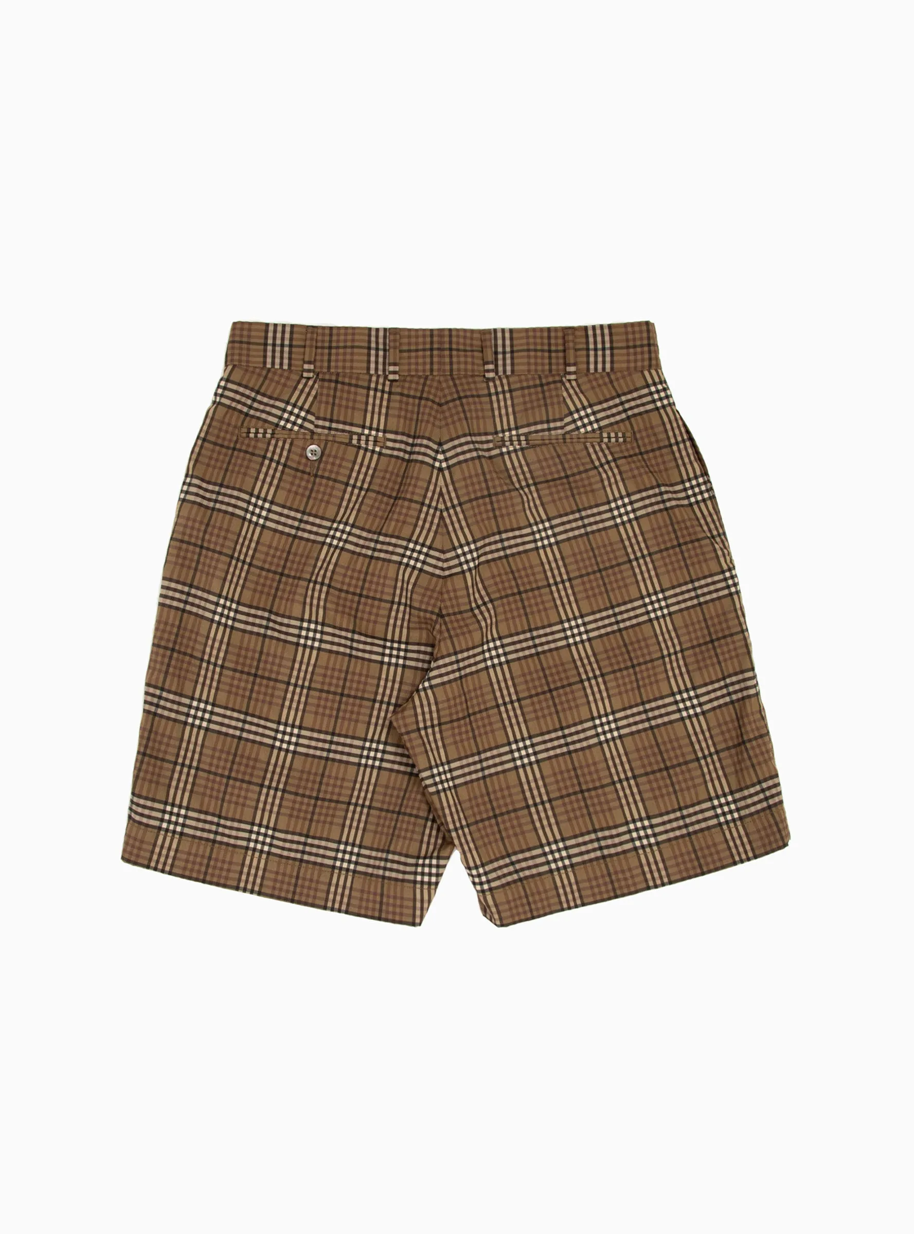 Check Shorts Olive
