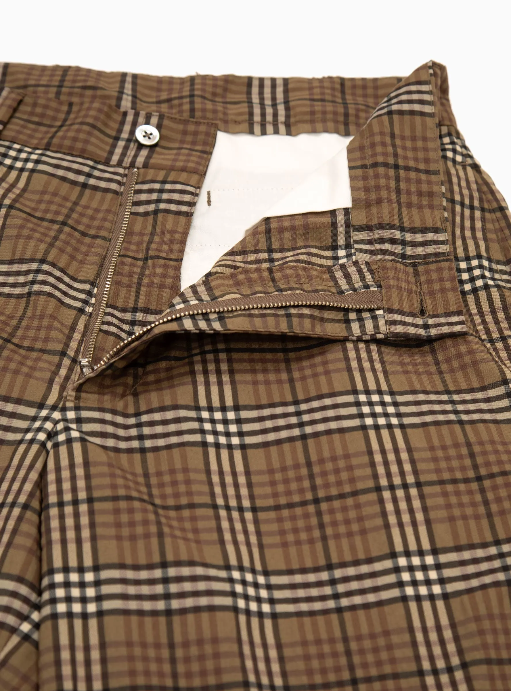 Check Shorts Olive