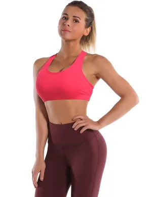 Compression Racerback Sports Bras red_Golf