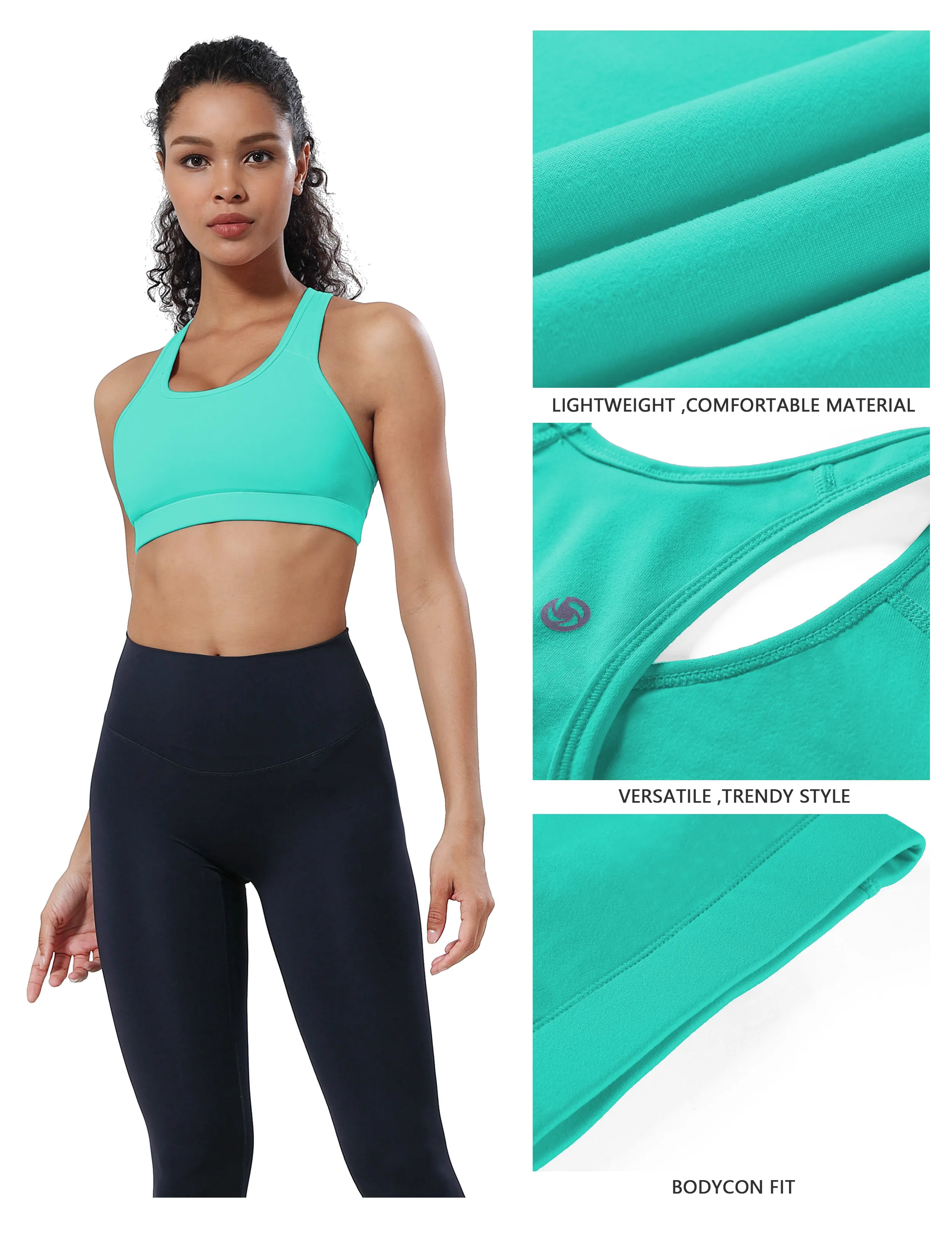 Compression Racerback Sports Bras_Golf