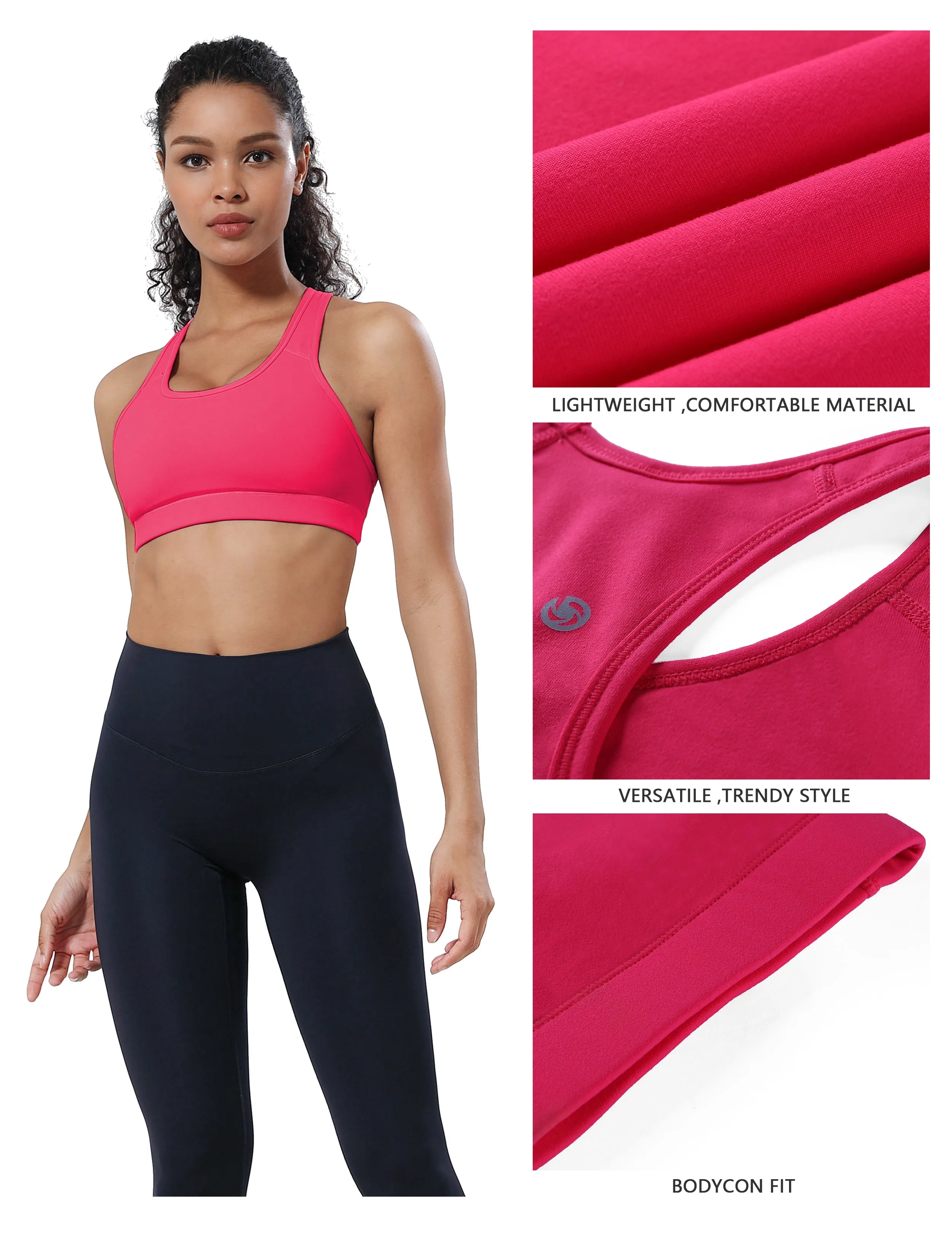 Compression Racerback Sports Bras_Golf