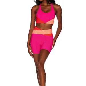 Cora Bike Short - Magenta Coral