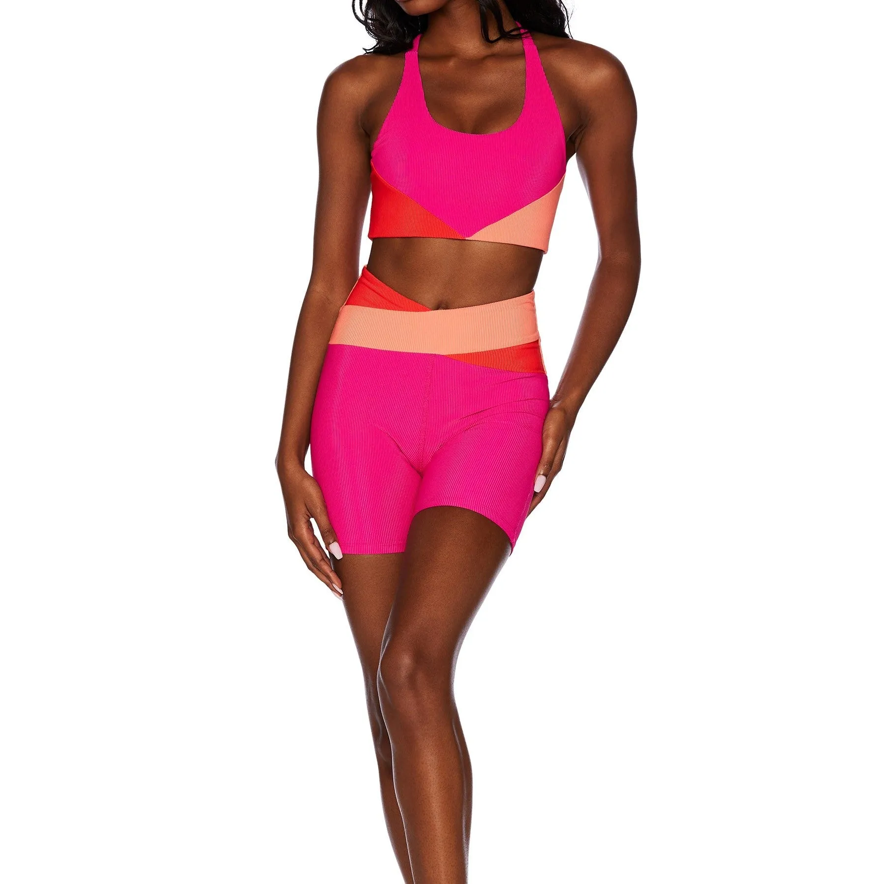 Cora Bike Short - Magenta Coral