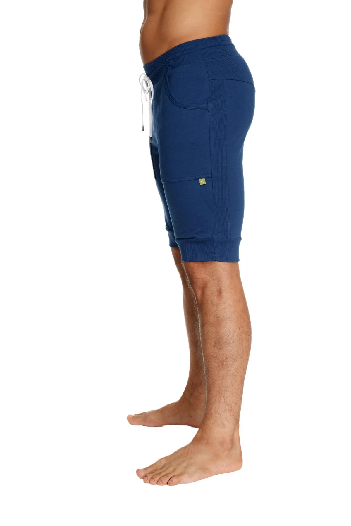 Cuffed Yoga Short (Royal Blue)