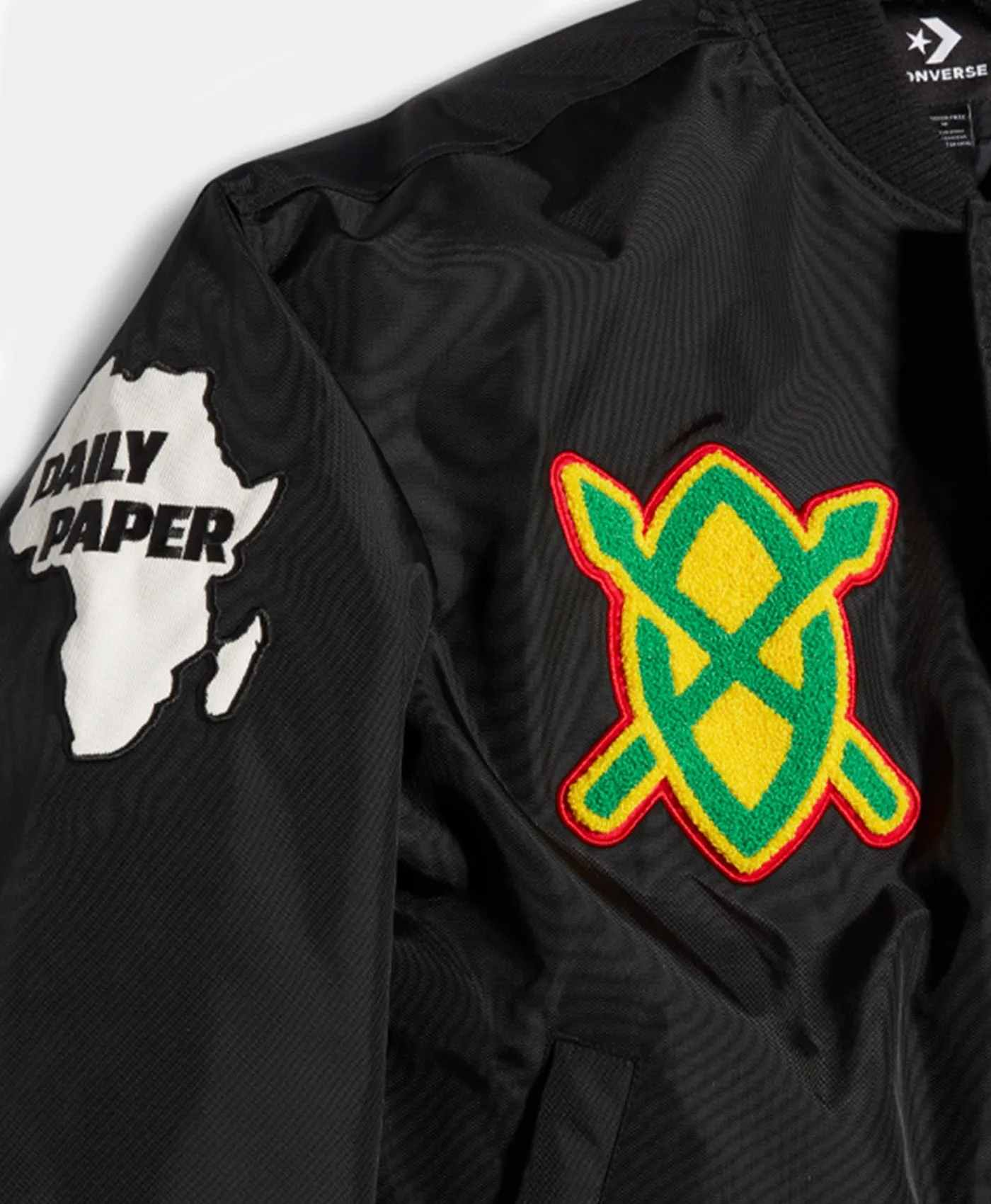 Daily Paper X Converse Black Stadium Jacket
