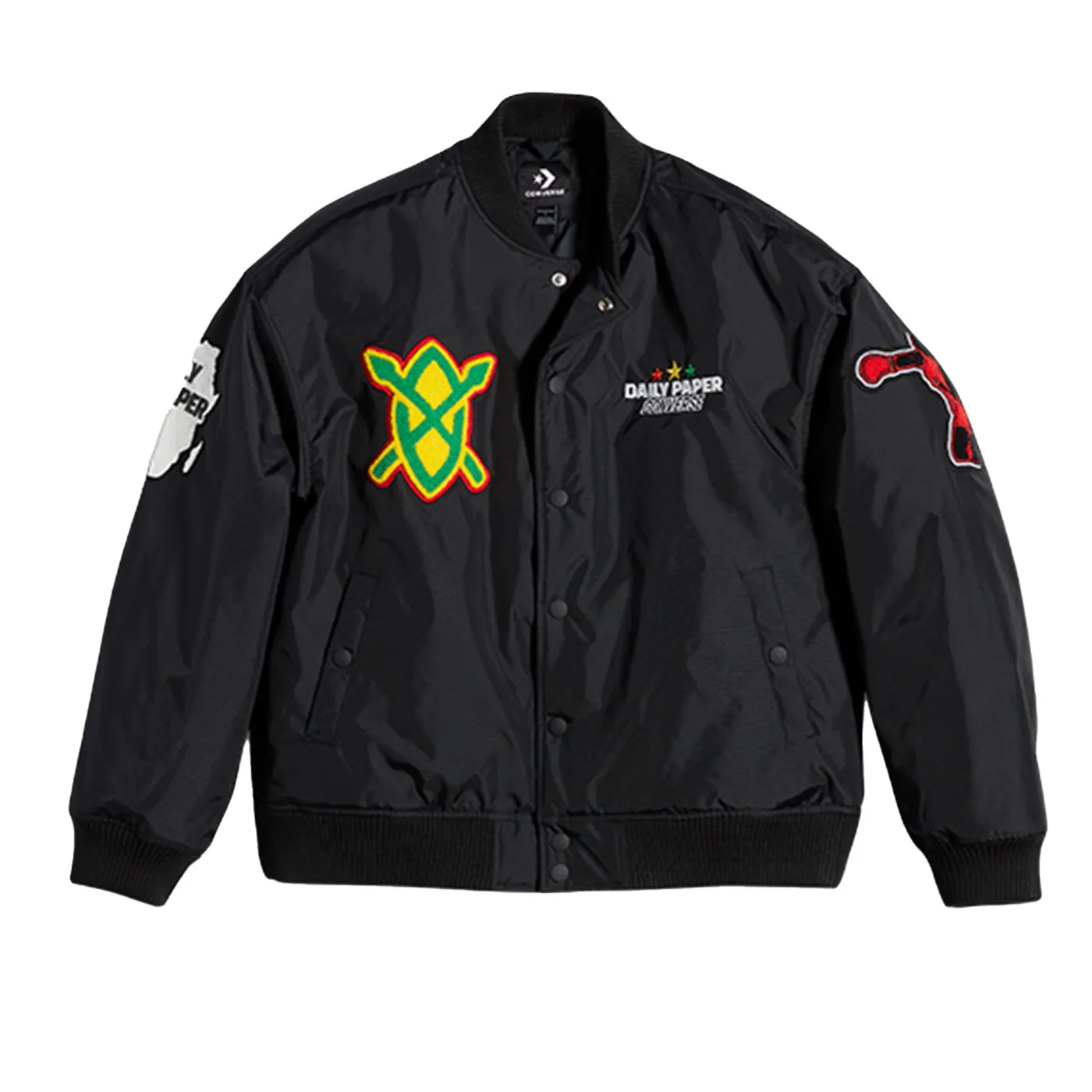 Daily Paper X Converse Black Stadium Jacket