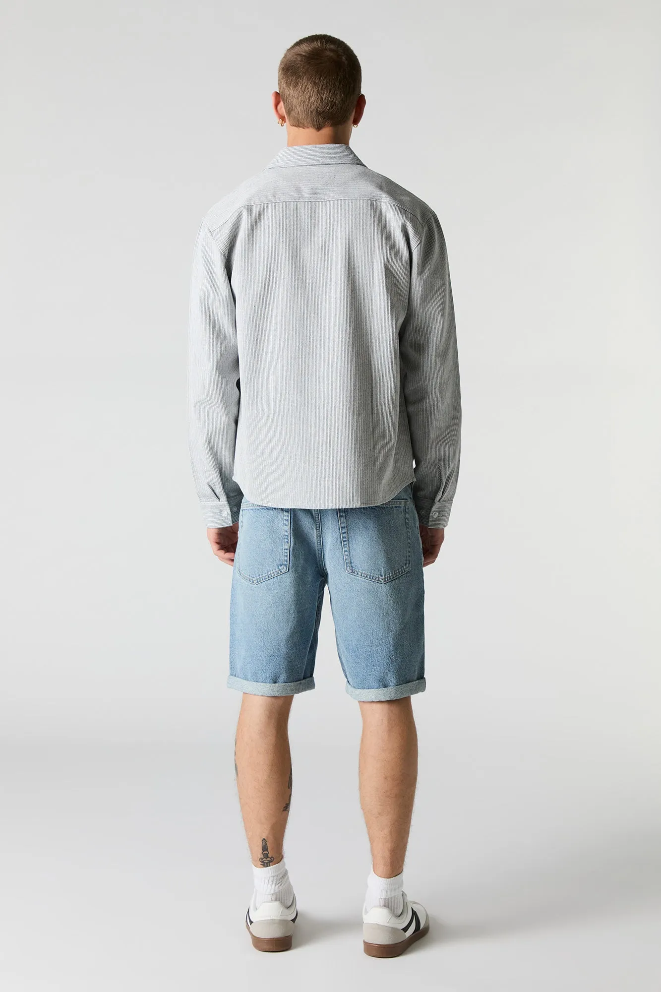 Distressed Denim Short