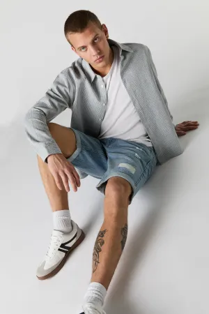 Distressed Denim Short