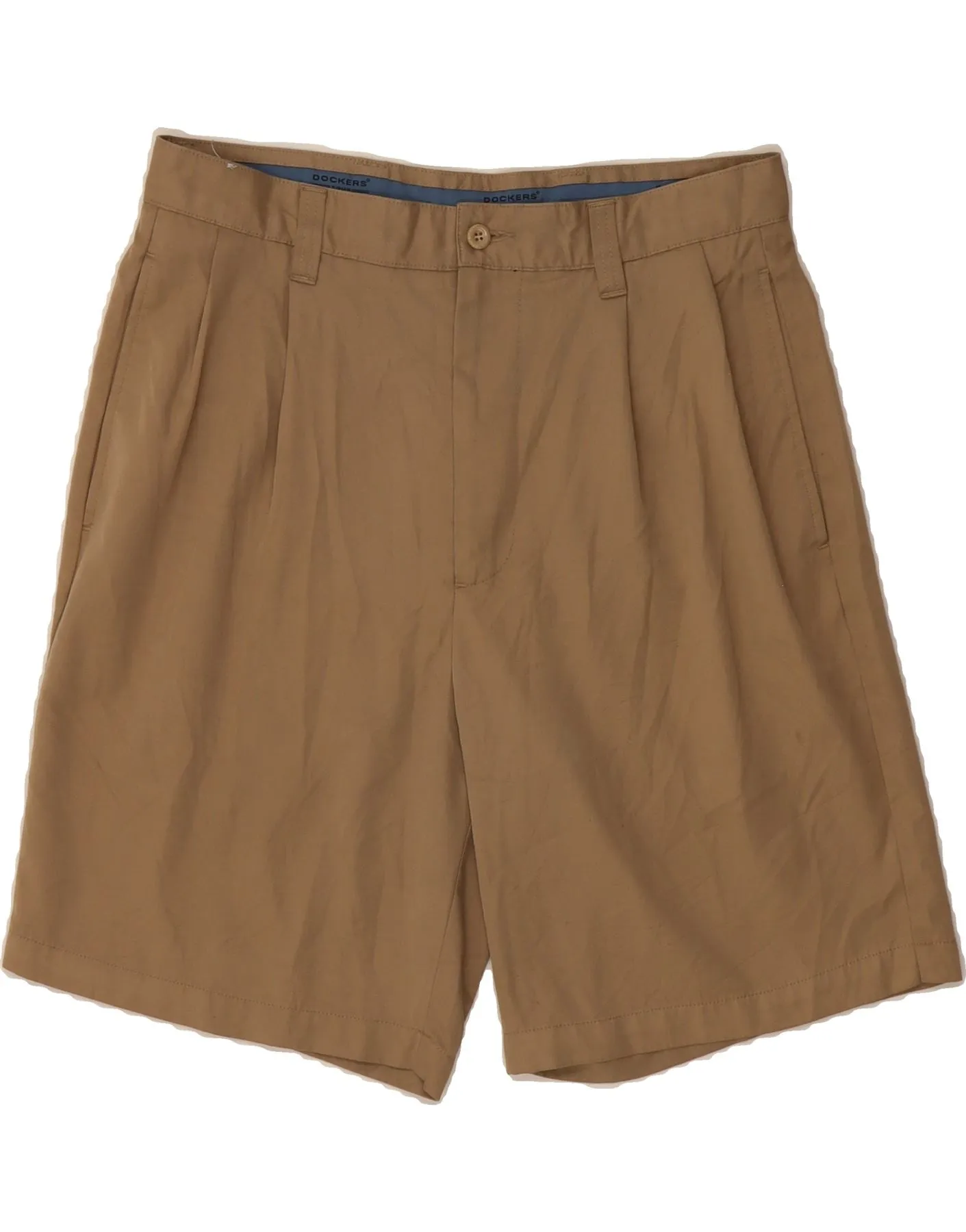 DOCKERS Mens Pegged Chino Shorts W32 Medium Beige