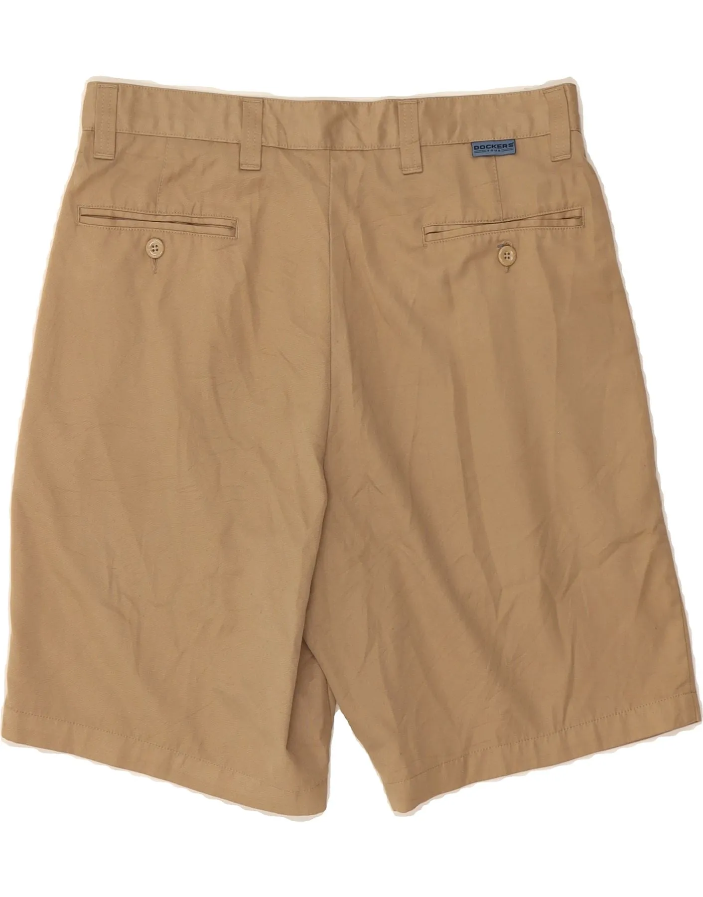 DOCKERS Mens Pegged Chino Shorts W32 Medium Beige
