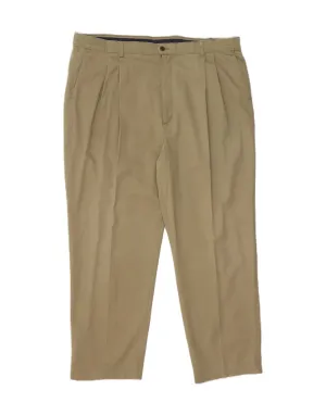 DOCKERS Mens Pegged Chino Trousers W42 L30 Beige Cotton