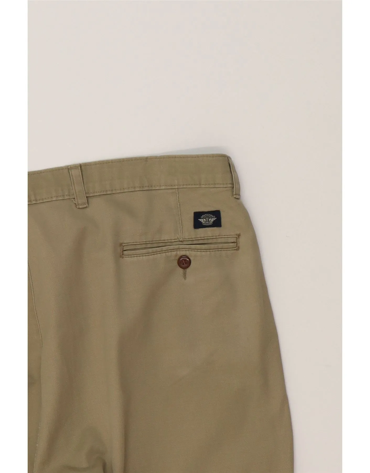DOCKERS Mens Pegged Chino Trousers W42 L30 Beige Cotton