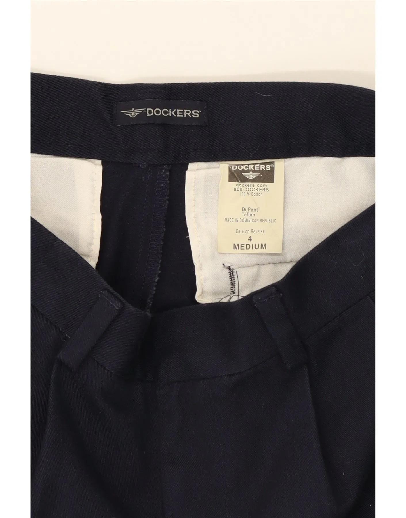 DOCKERS Womens Pegged Chino Trousers US 4 Small W28 L31 Navy Blue Cotton