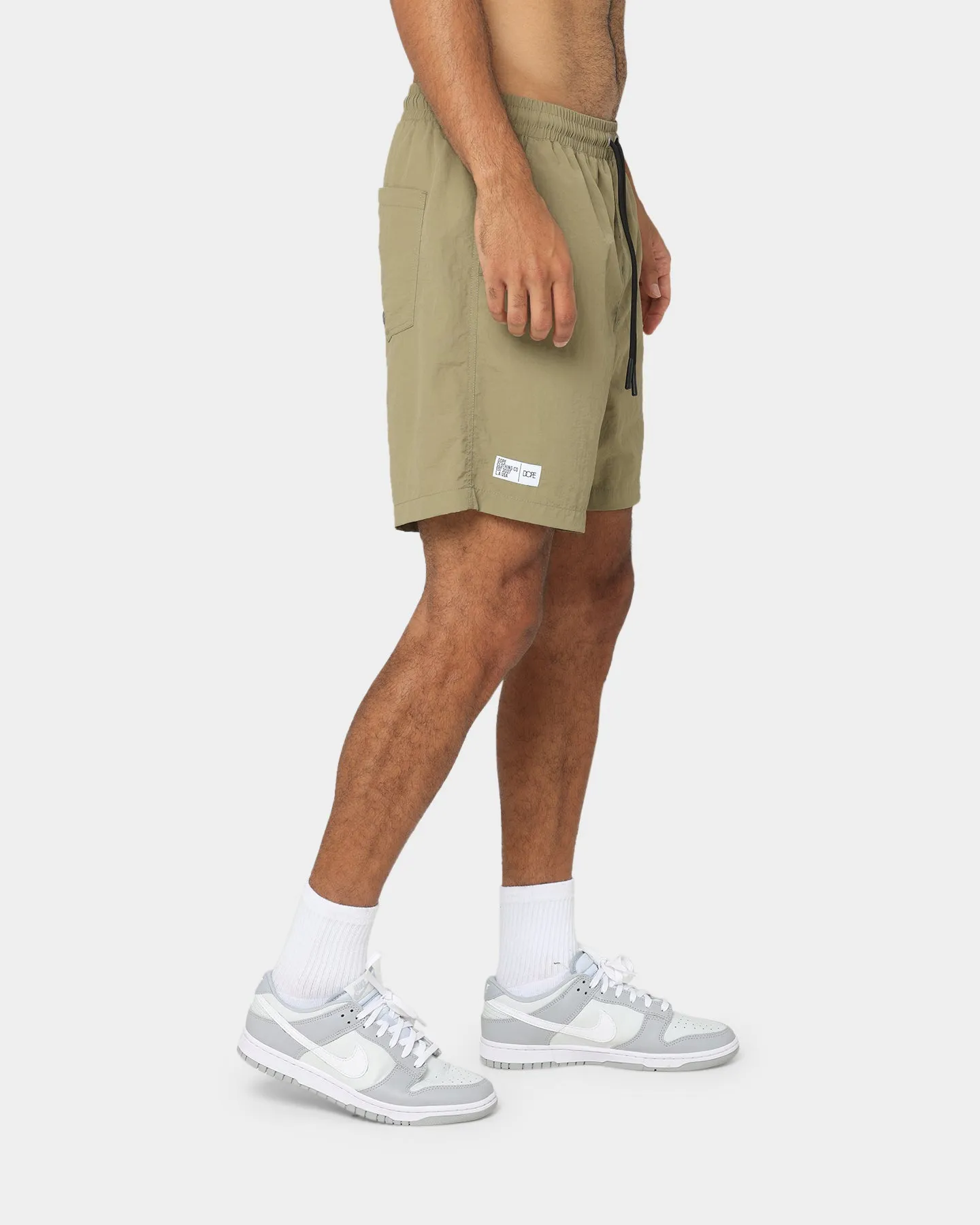 DOPE Miami Nylon Shorts Olive