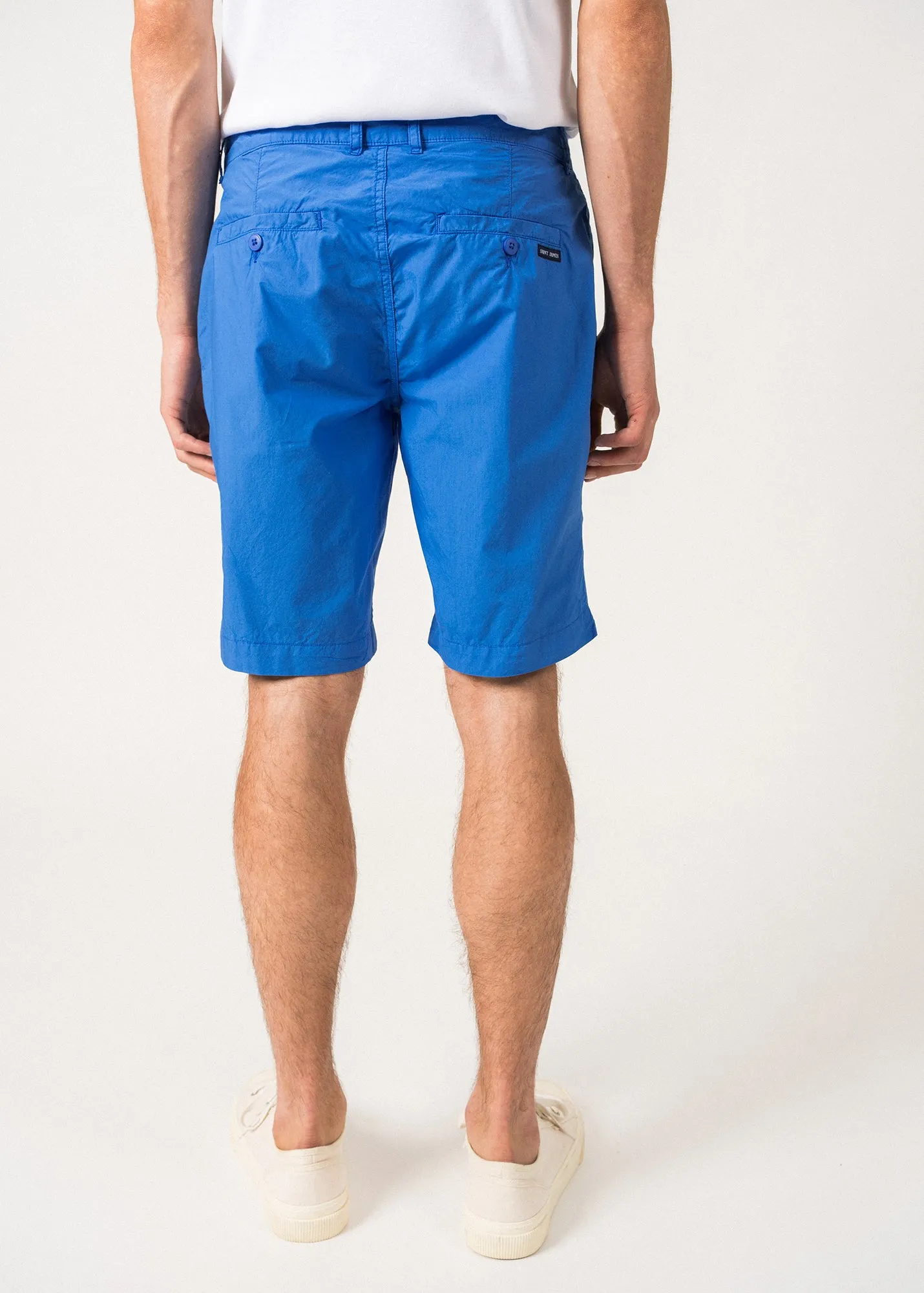 DOUG LIGHT - Lightweight Chino Shorts | Light Cotton Canvas | Straight Cut (MER BLUE)