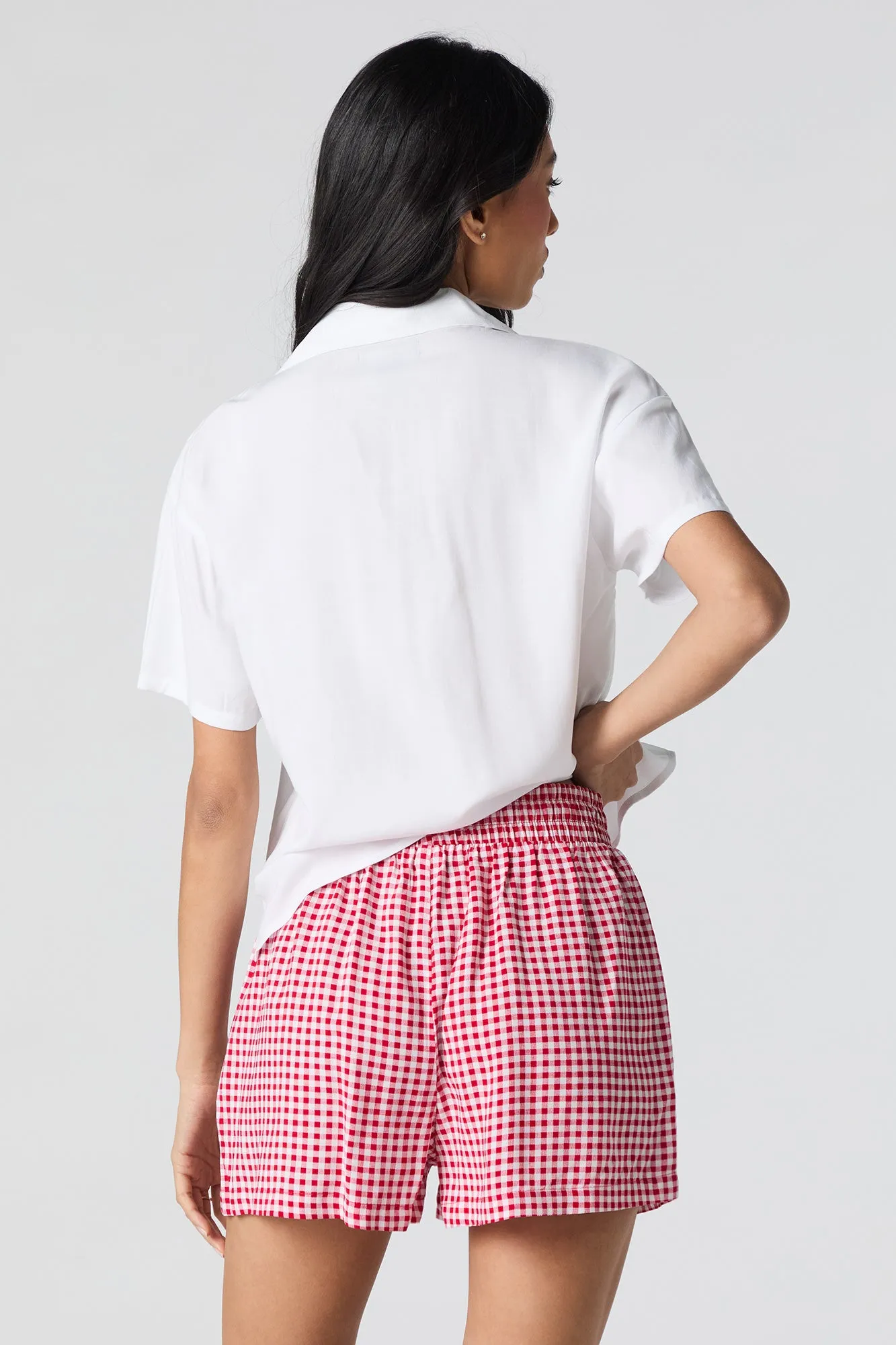 Drawstring Flowy Short