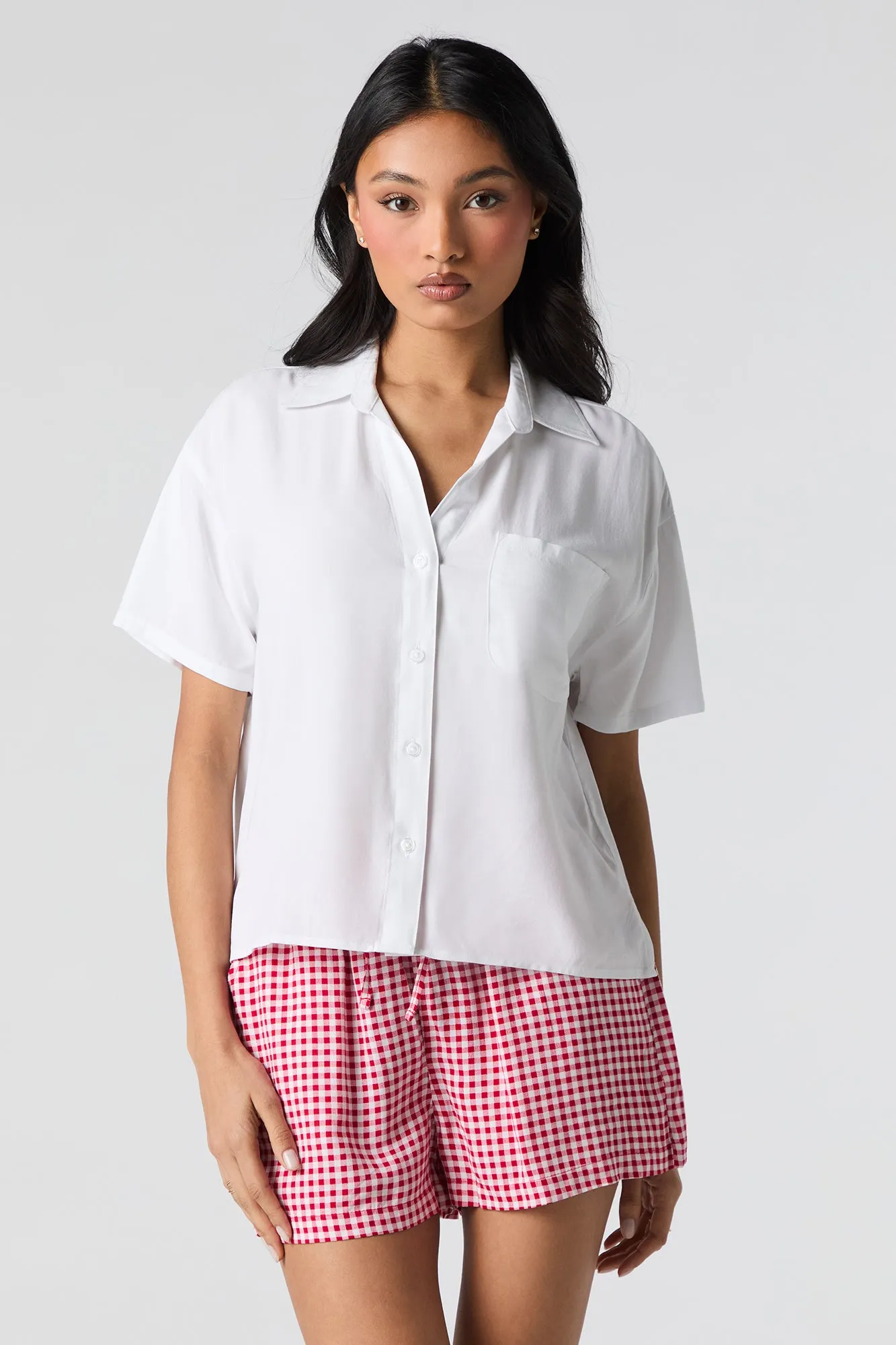 Drawstring Flowy Short