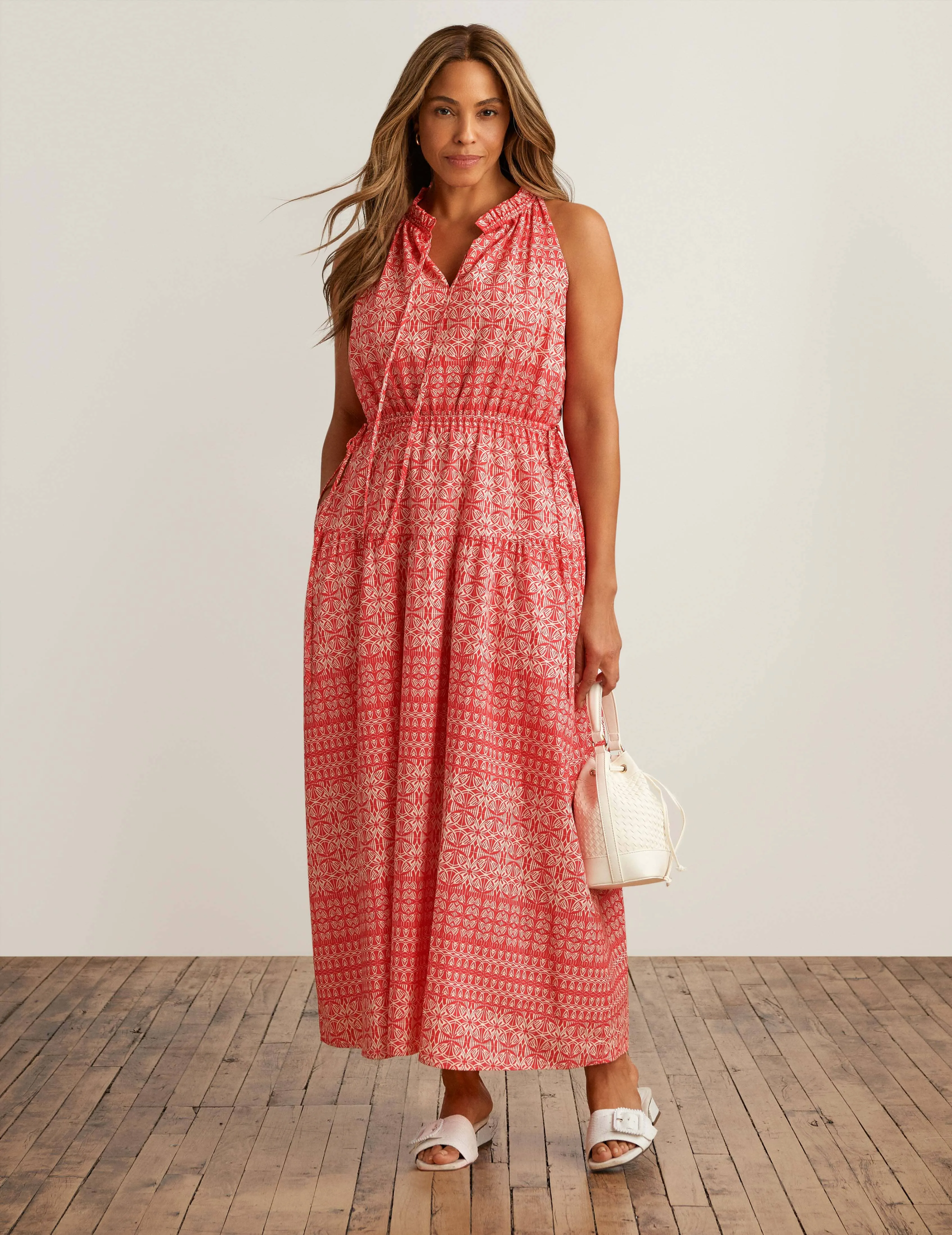 Drawstring Maxi Dress - Sale