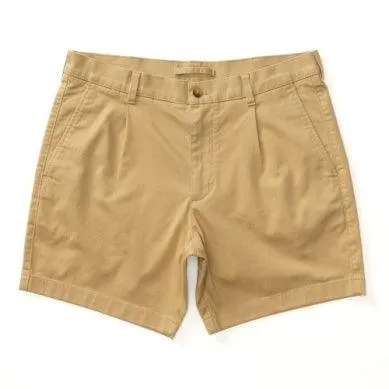 Duck Head 160th 7" Pleated Gold School Chino Short - Khaki