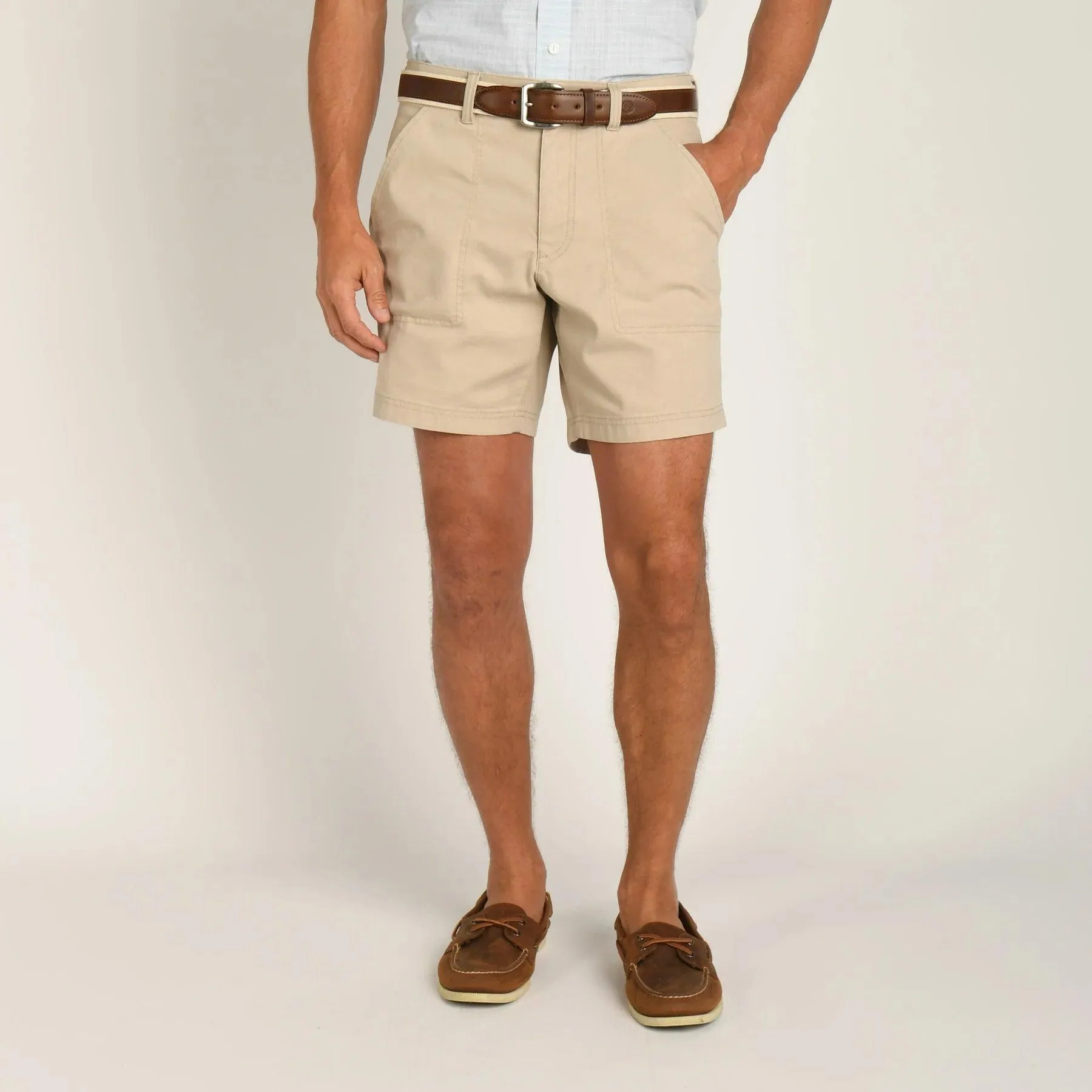 Duck Head 7" Field Canvas Camp Short - Stone