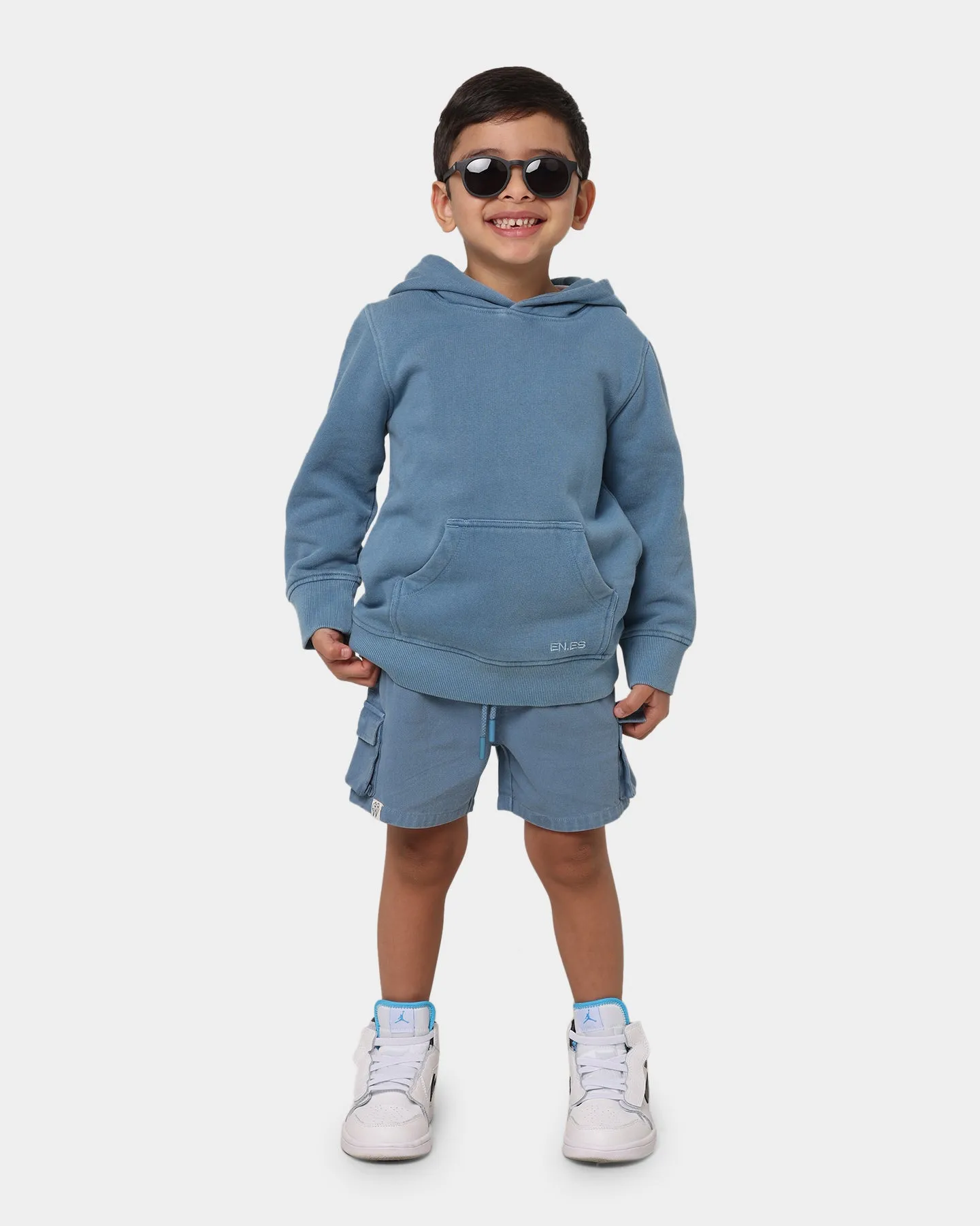 EN ES Kid's Mini Atlanta Shorts Cornflower Blue