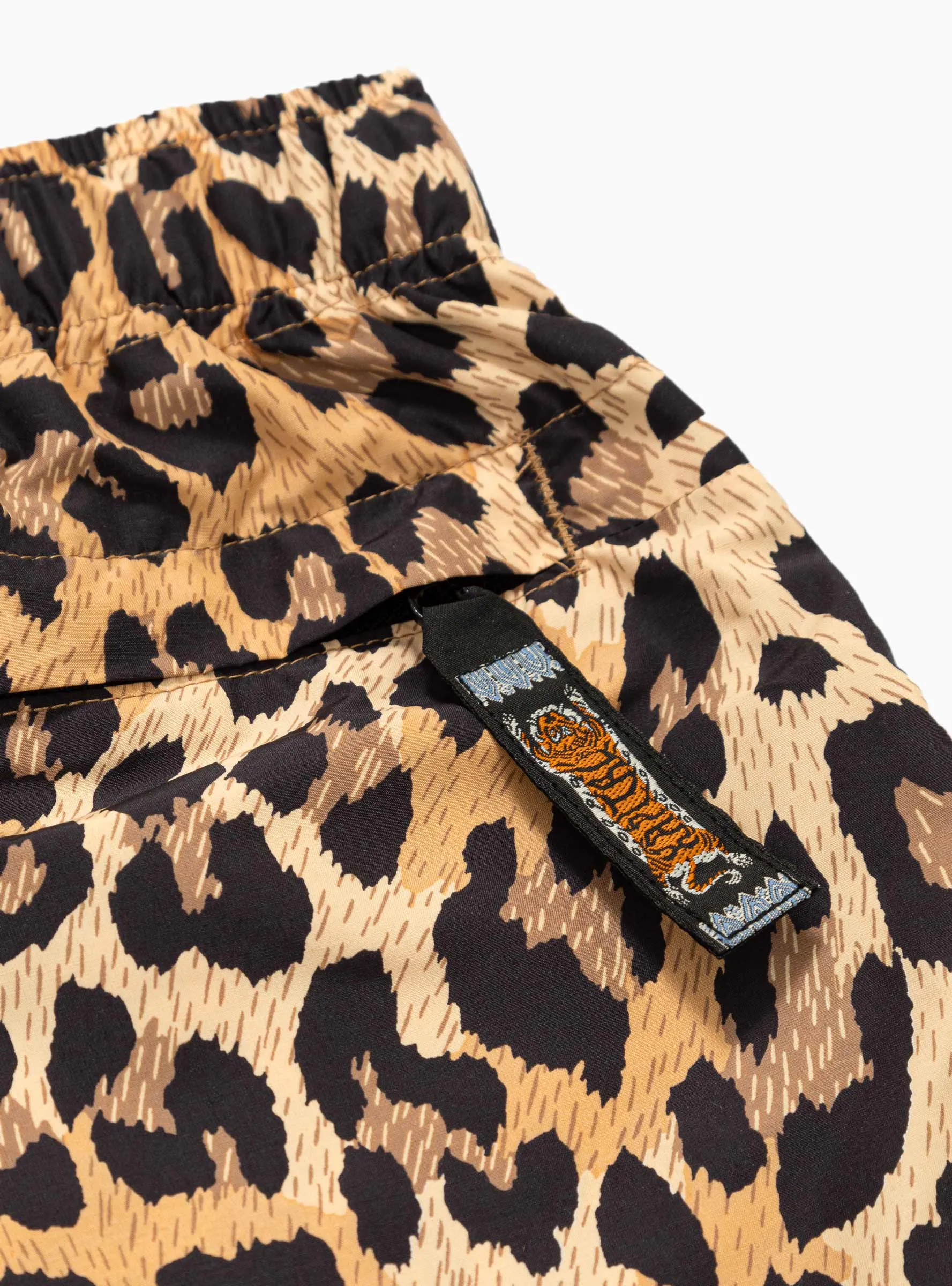 Fast-Dry Leopard Easy Shorts Brown