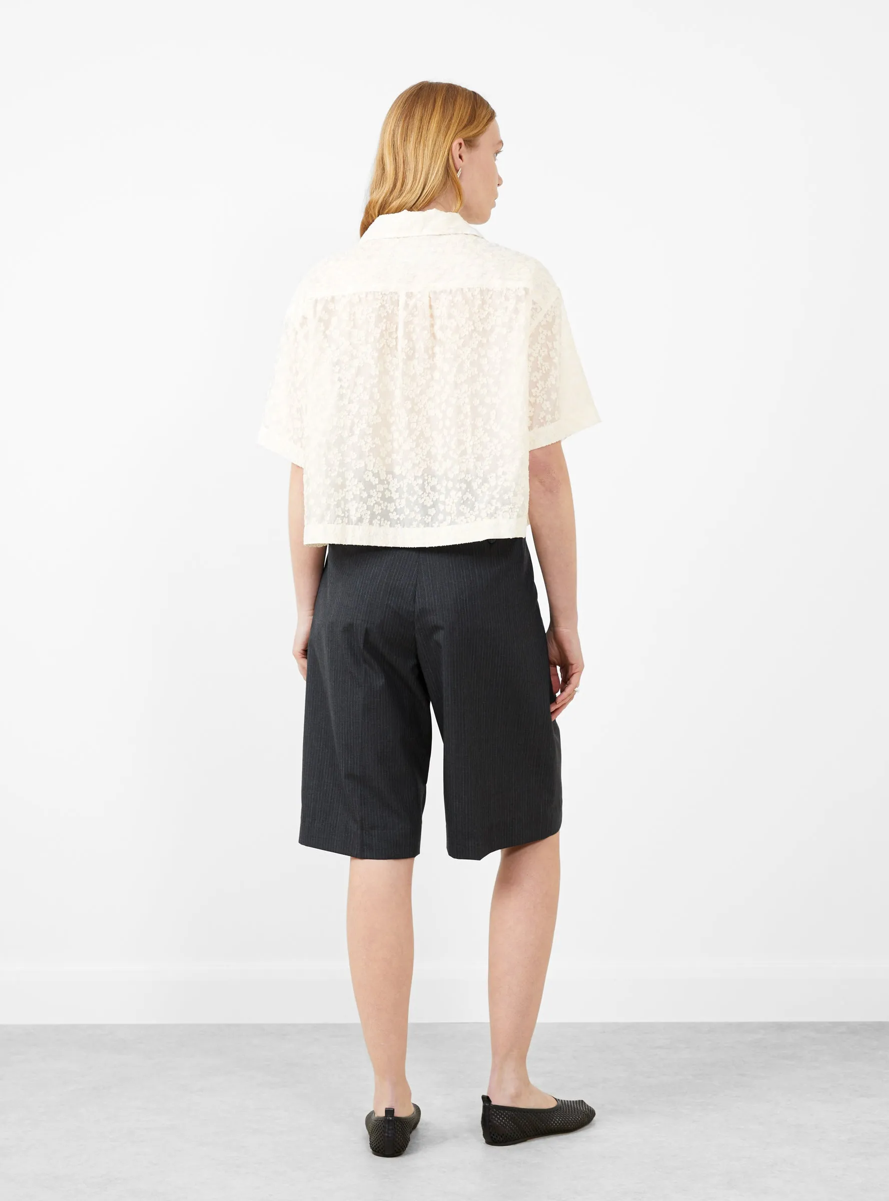 Favourite Shorts Dark Grey Pinstripe